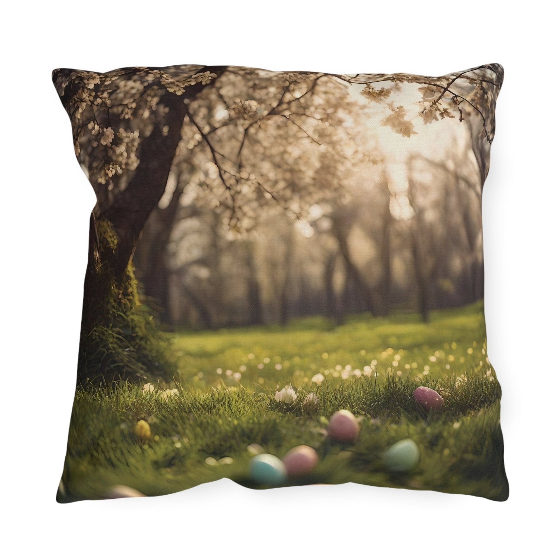 Easter Scene Outdoor Pillow, Qty 1, (14) - Janlyn's Crafts