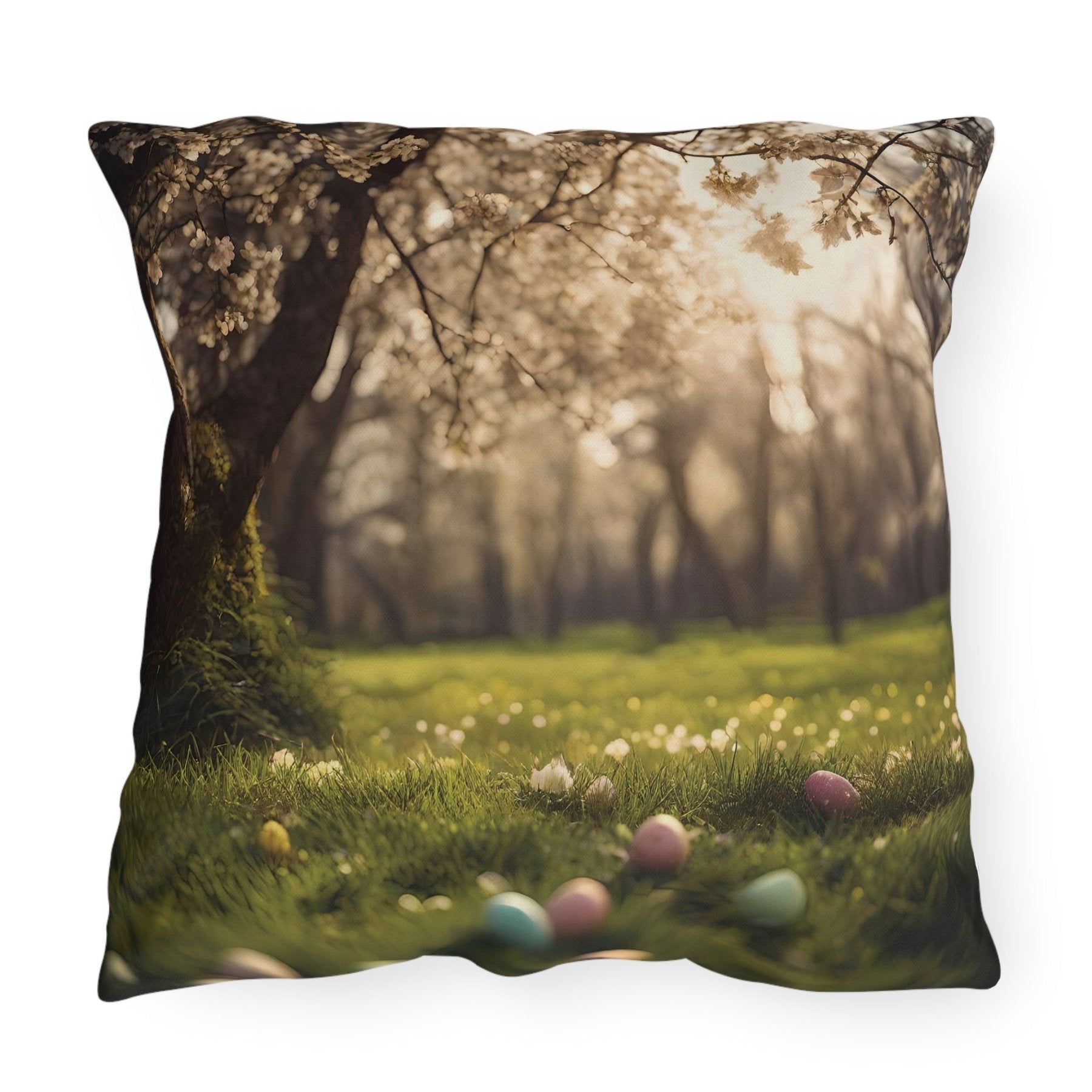 Easter Scene Outdoor Pillow, Qty 1, (14) - Janlyn's Crafts