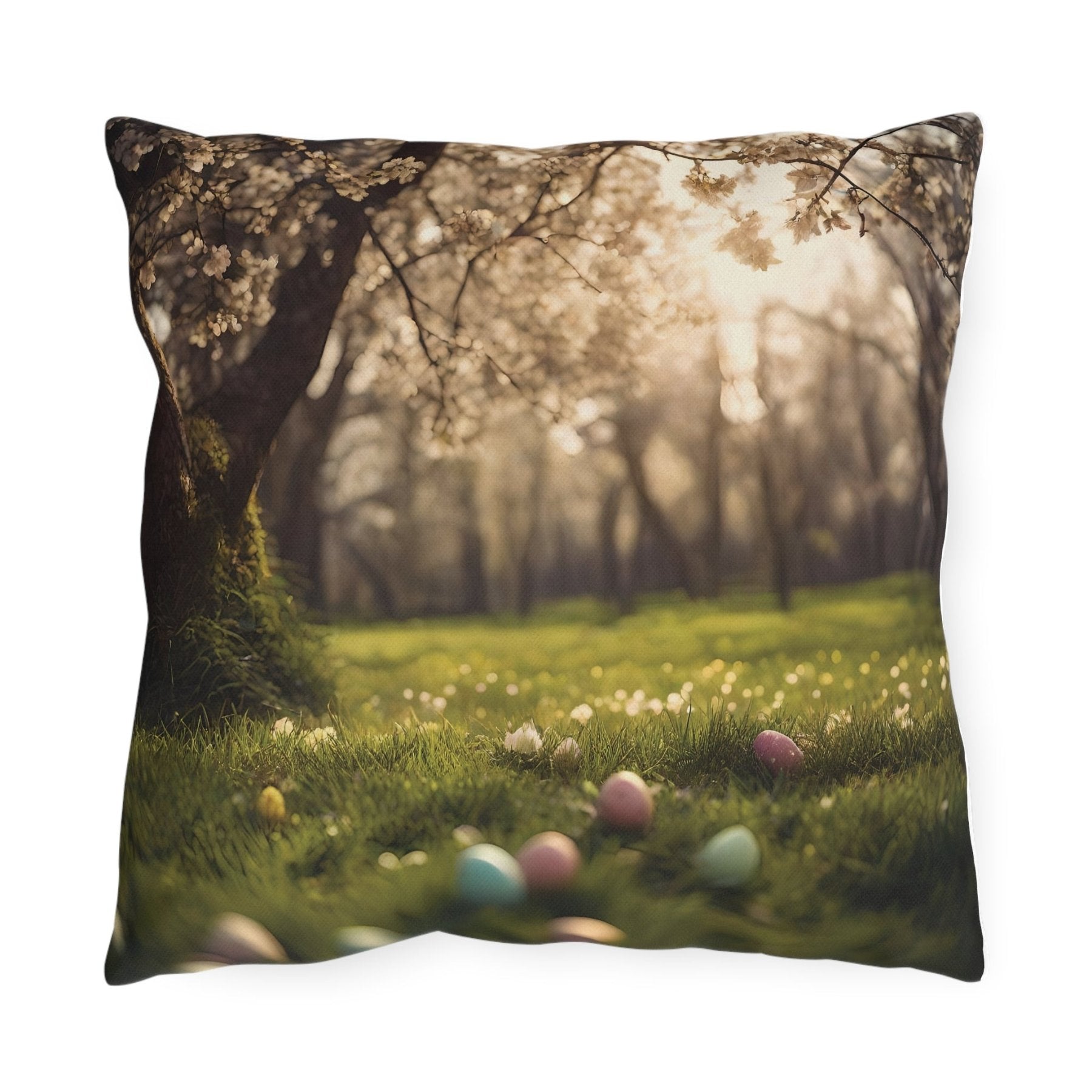 Easter Scene Outdoor Pillow, Qty 1, (14) - Janlyn's Crafts