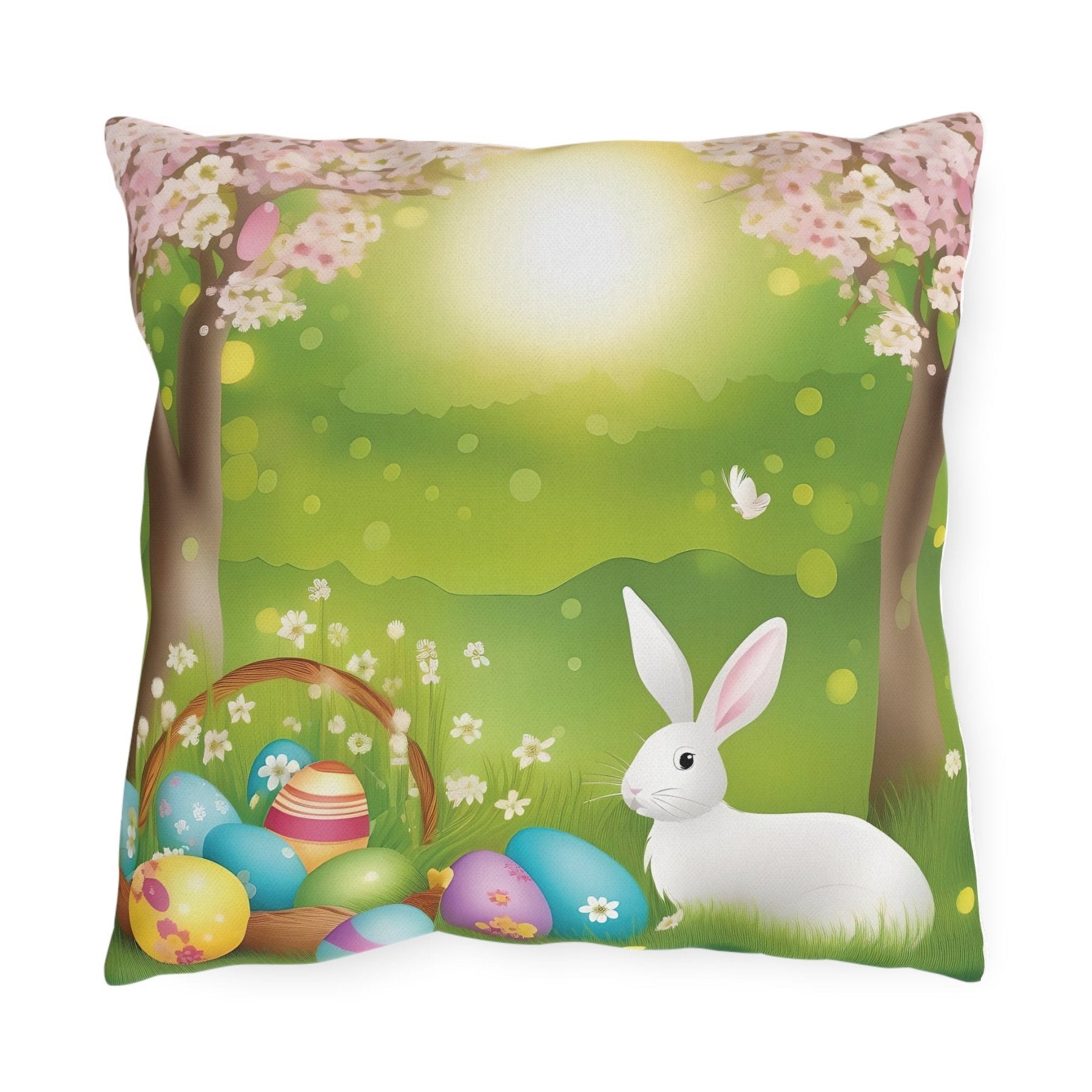 Easter Scene Outdoor Pillow, Qty 1, (5) - Janlyn's Crafts