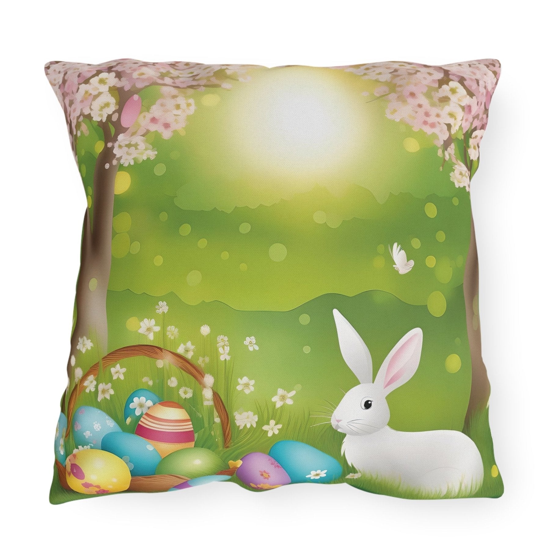 Easter Scene Outdoor Pillow, Qty 1, (5) - Janlyn's Crafts