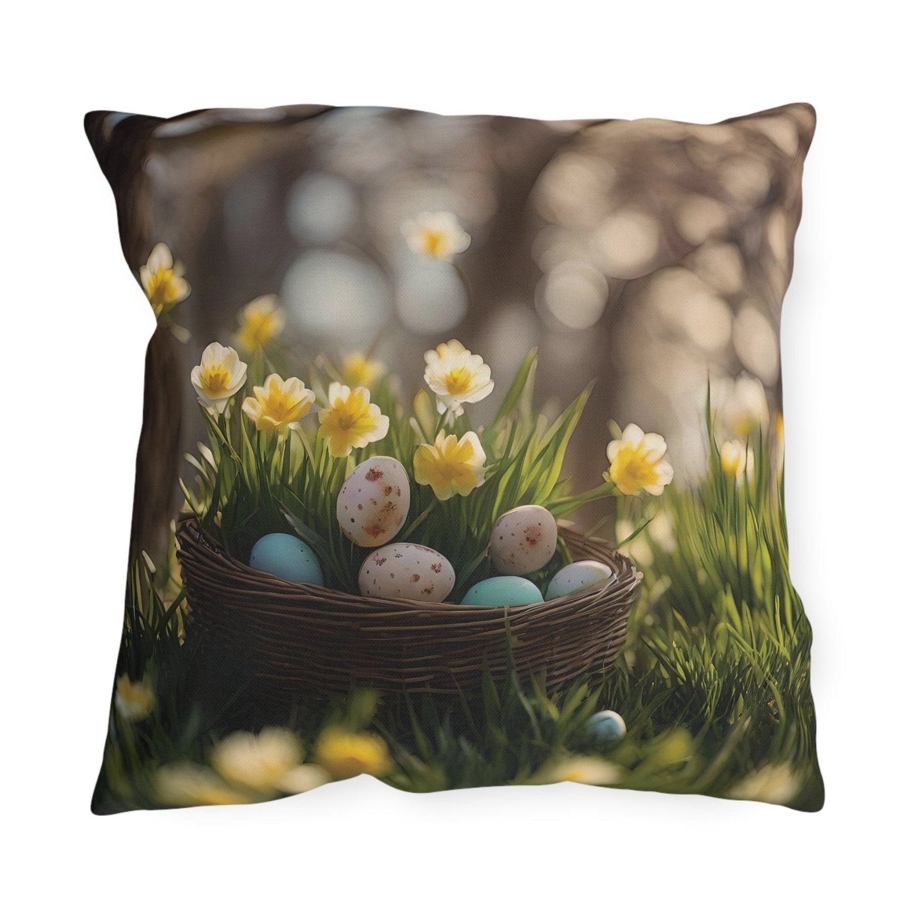 Easter Scene Outdoor Pillow, Qty 1, (7) - Janlyn's Crafts