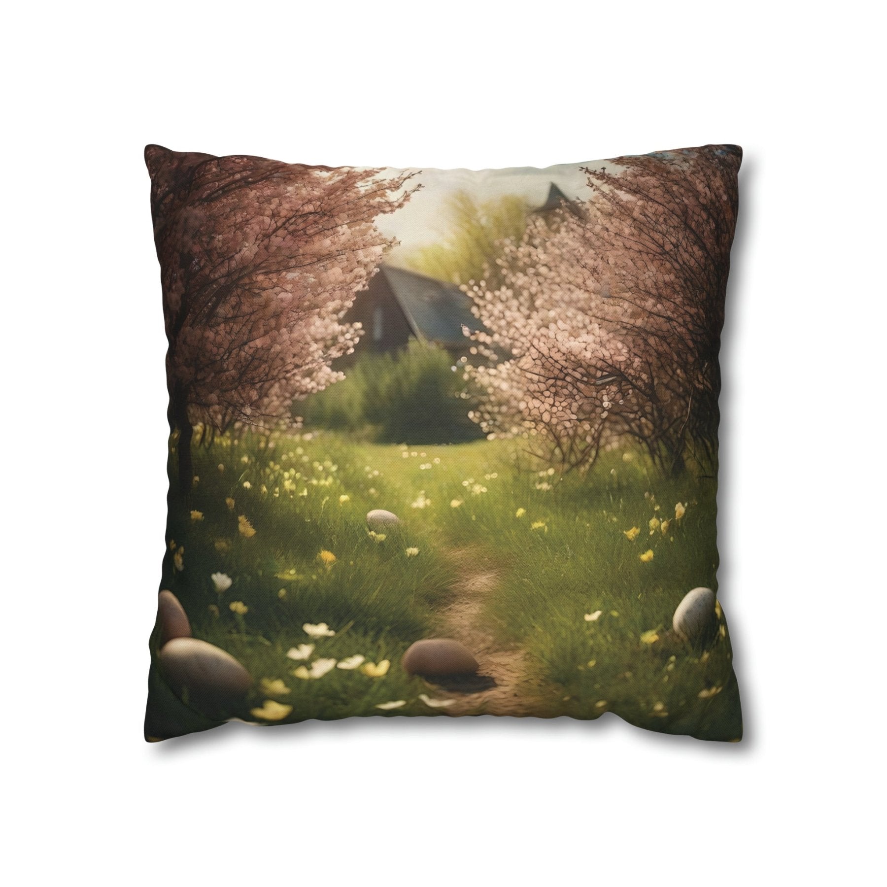 Easter Scene Throw Pillow Cover, Throw Pillow Case, Qty 1, (1) - Janlyn's Crafts