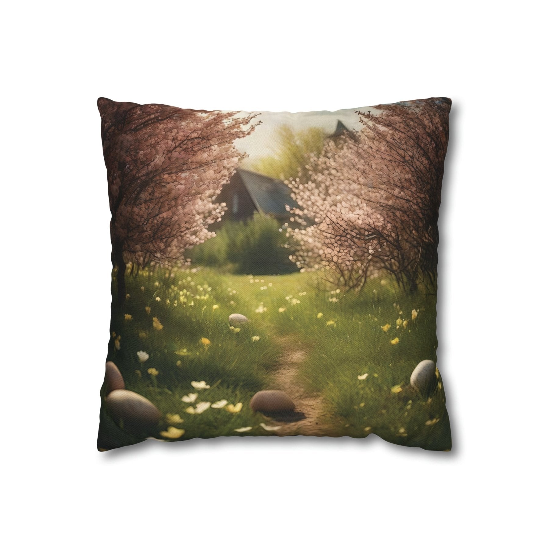 Easter Scene Throw Pillow Cover, Throw Pillow Case, Qty 1, (1) - Janlyn's Crafts