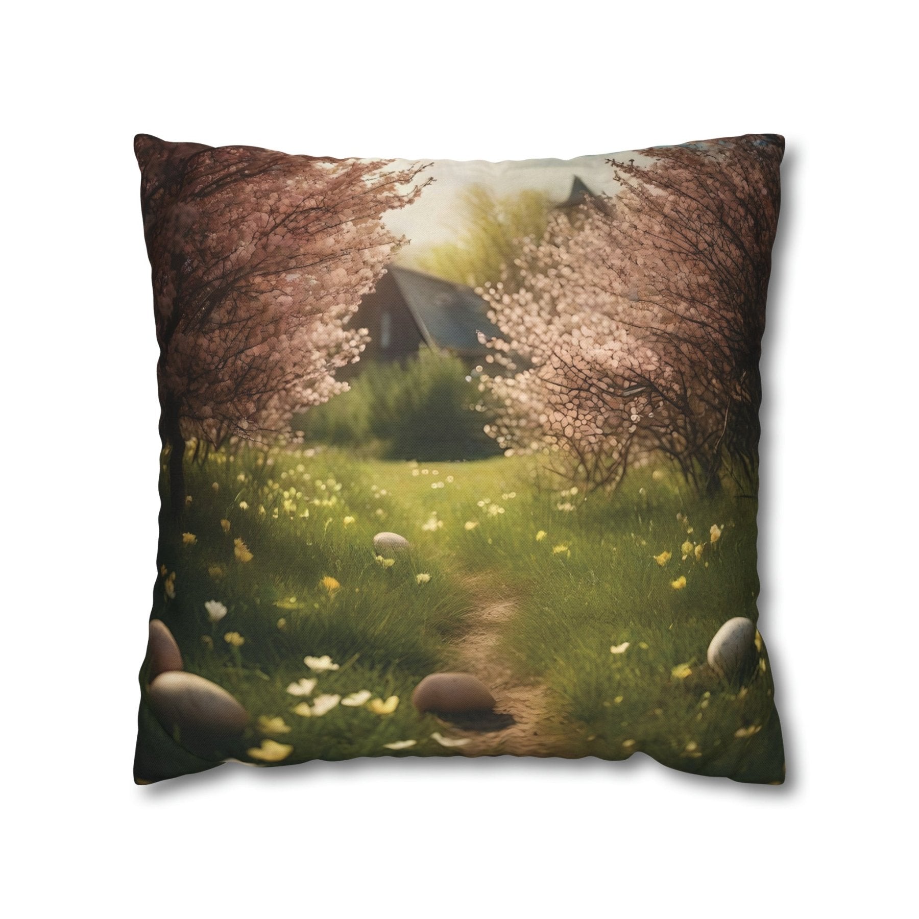 Easter Scene Throw Pillow Cover, Throw Pillow Case, Qty 1, (1) - Janlyn's Crafts