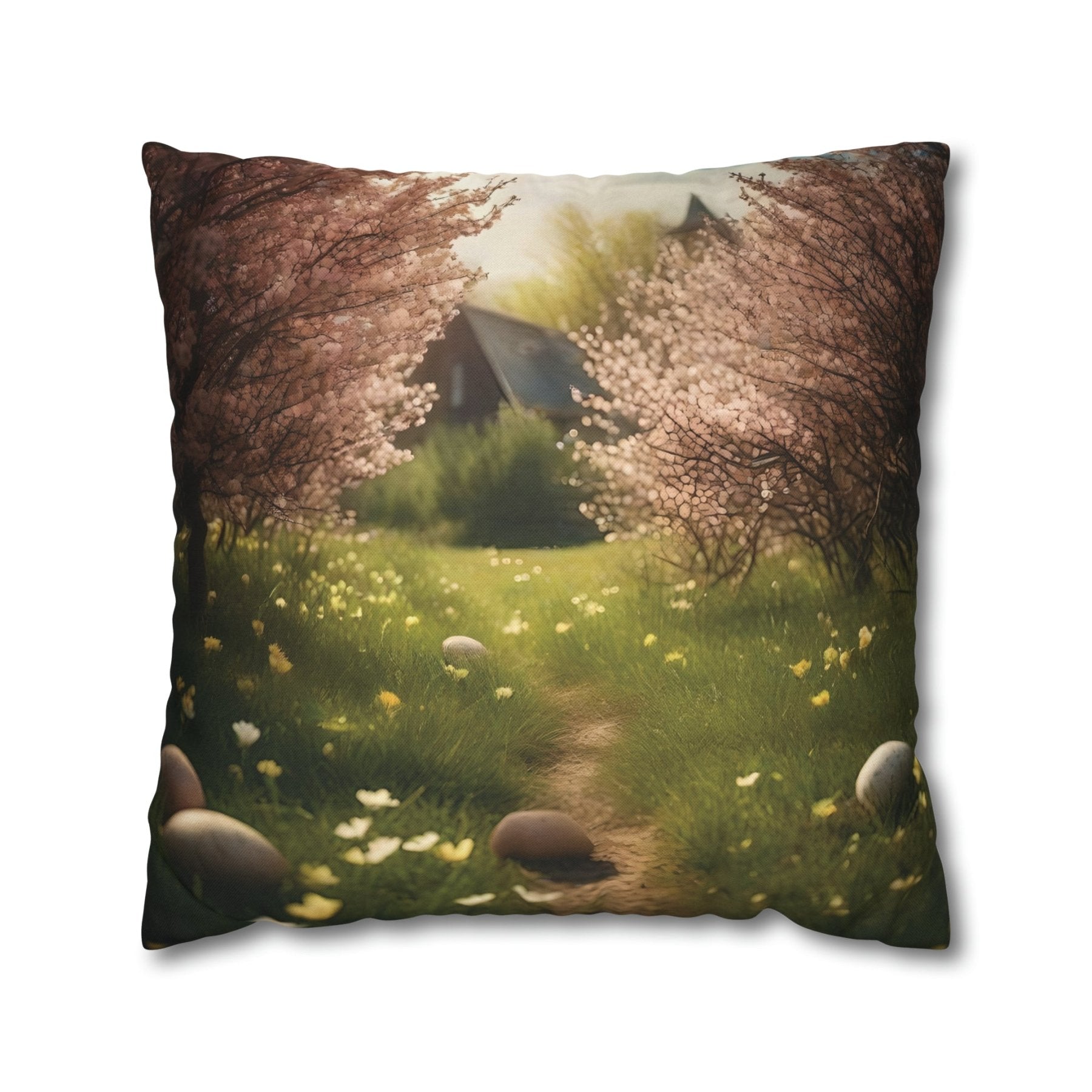 Easter Scene Throw Pillow Cover, Throw Pillow Case, Qty 1, (1) - Janlyn's Crafts