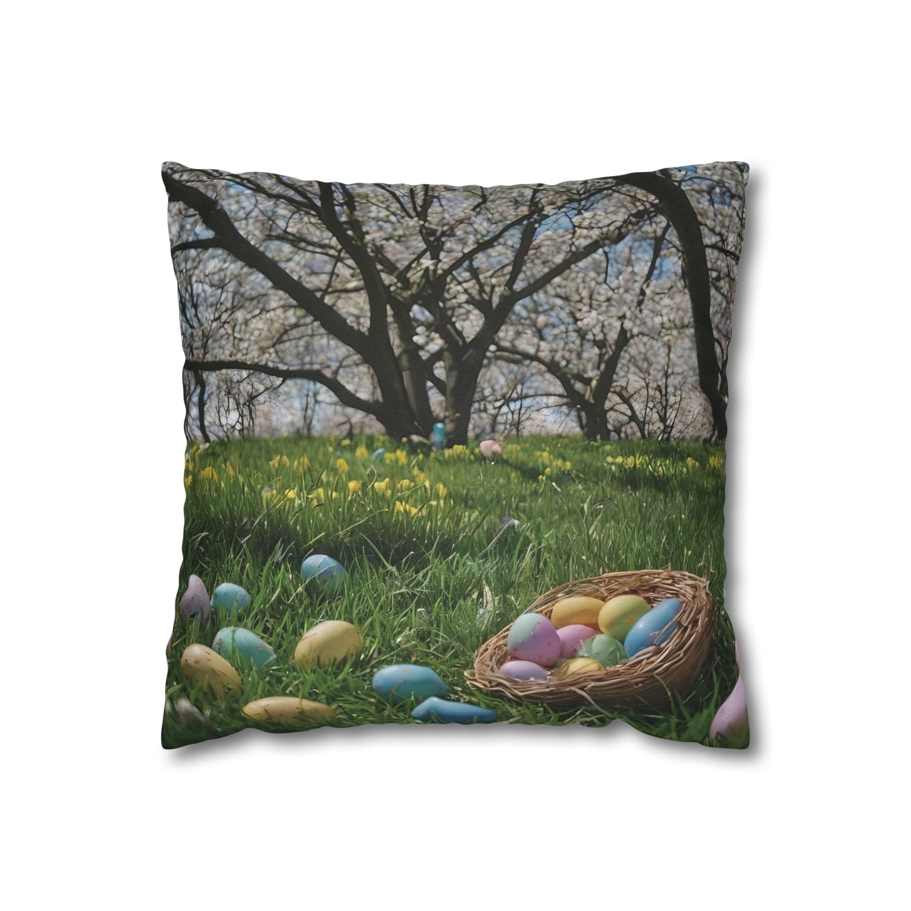 Easter Scene Throw Pillow Cover, Throw Pillow Case, Qty 1, (10) - Janlyn's Crafts