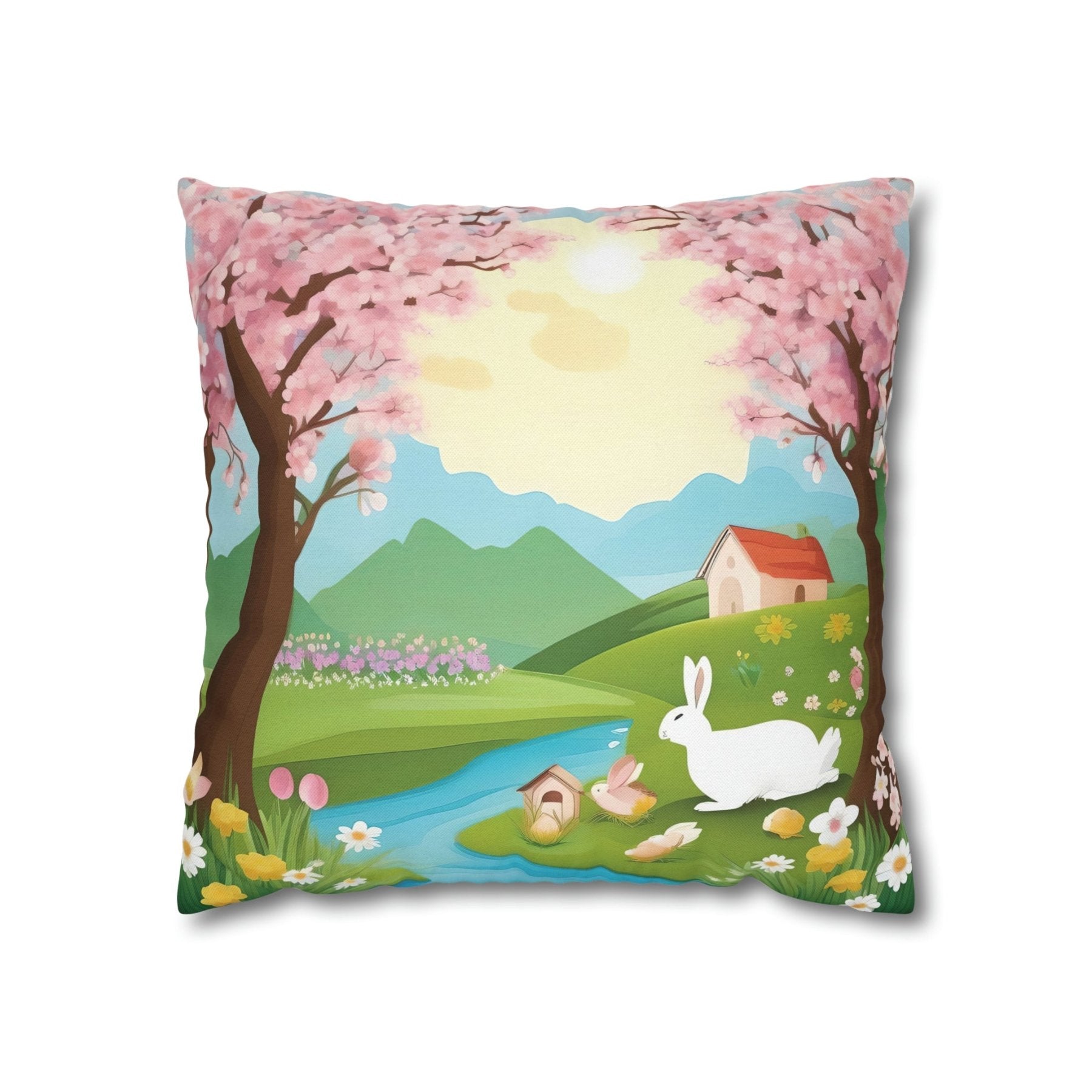 Easter Scene Throw Pillow Cover, Throw Pillow Case, Qty 1, (12) - Janlyn's Crafts