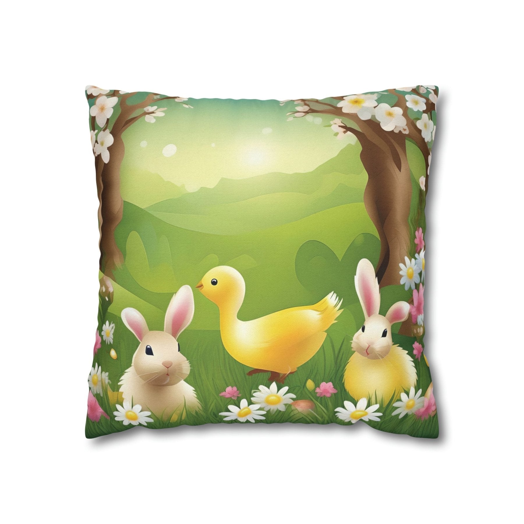 Easter Scene Throw Pillow Cover, Throw Pillow Case, Qty 1, (13) - Janlyn's Crafts