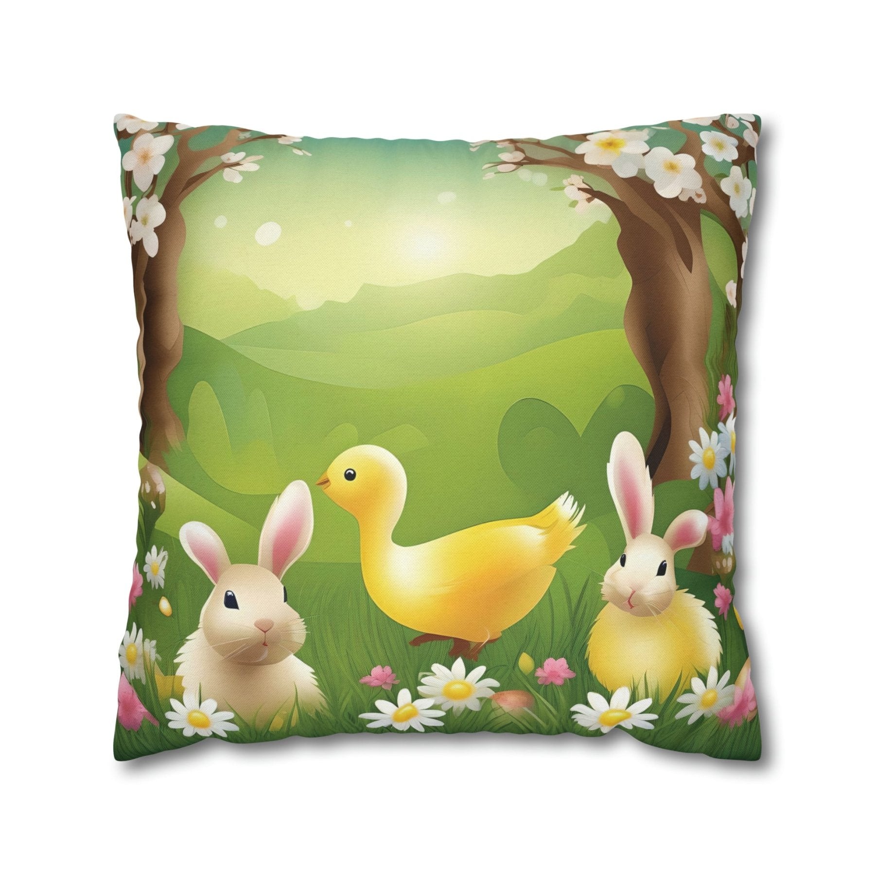 Easter Scene Throw Pillow Cover, Throw Pillow Case, Qty 1, (13) - Janlyn's Crafts