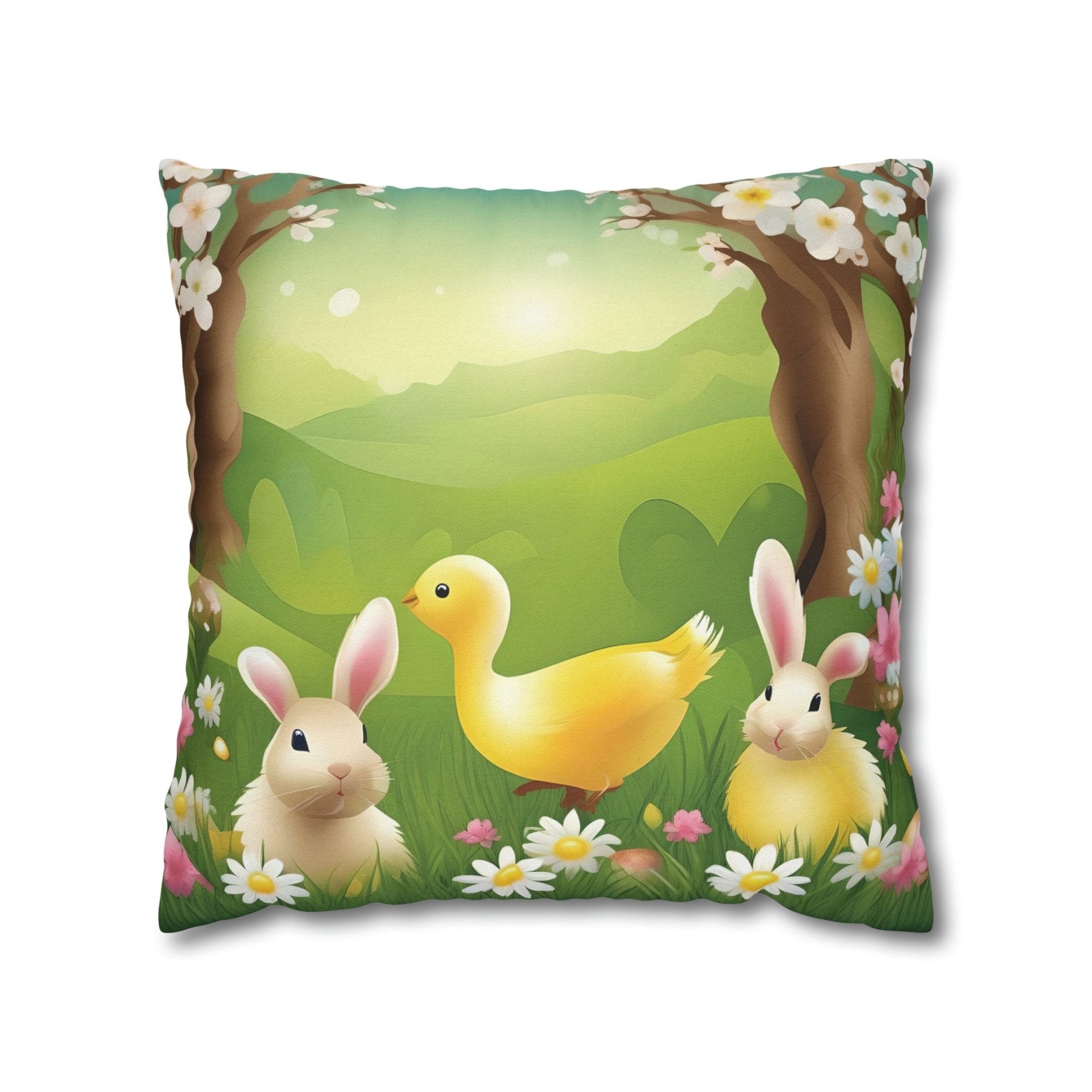 Easter Scene Throw Pillow Cover, Throw Pillow Case, Qty 1, (13) - Janlyn's Crafts