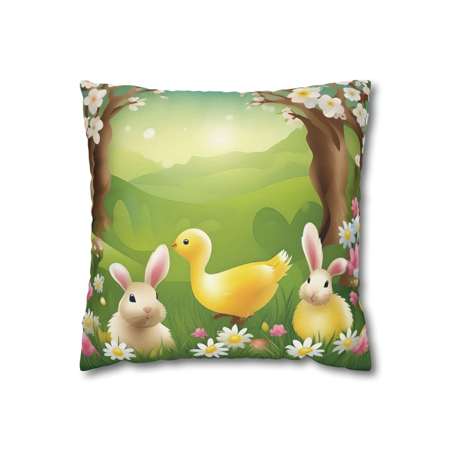 Easter Scene Throw Pillow Cover, Throw Pillow Case, Qty 1, (13) - Janlyn's Crafts