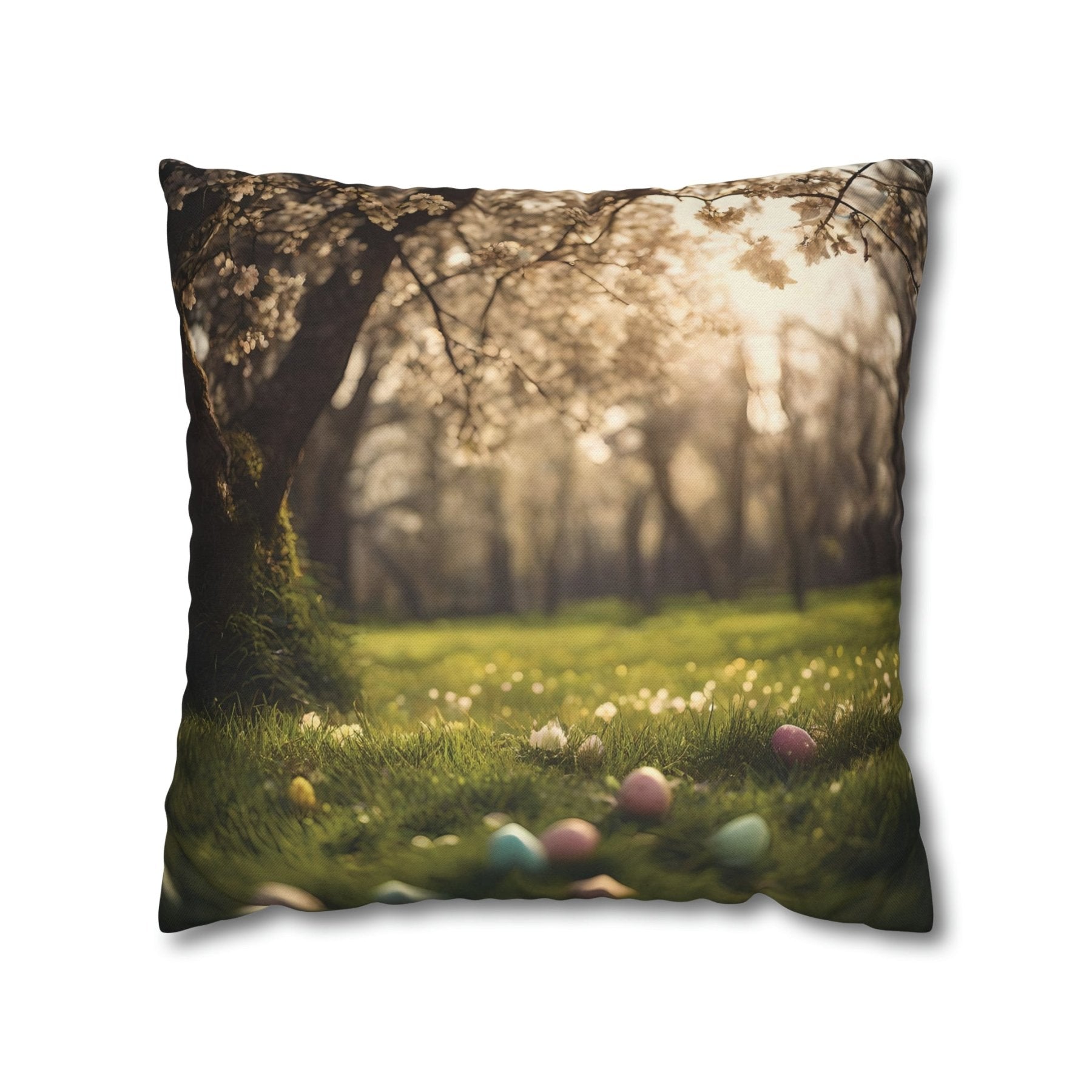 Easter Scene Throw Pillow Cover, Throw Pillow Case, Qty 1, (14) - Janlyn's Crafts