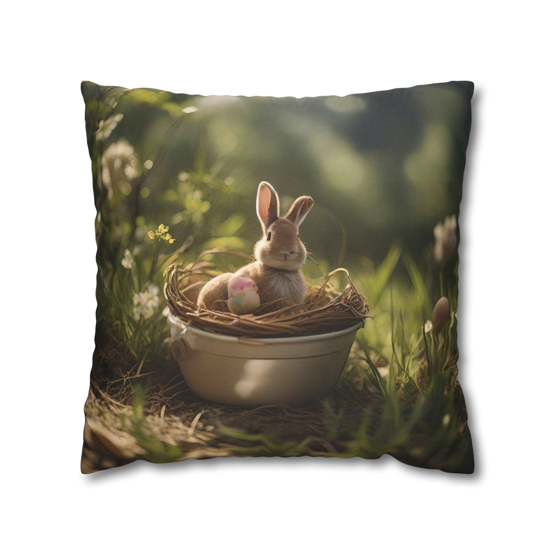 Easter Scene Throw Pillow Cover, Throw Pillow Case, Qty 1, (3) - Janlyn's Crafts