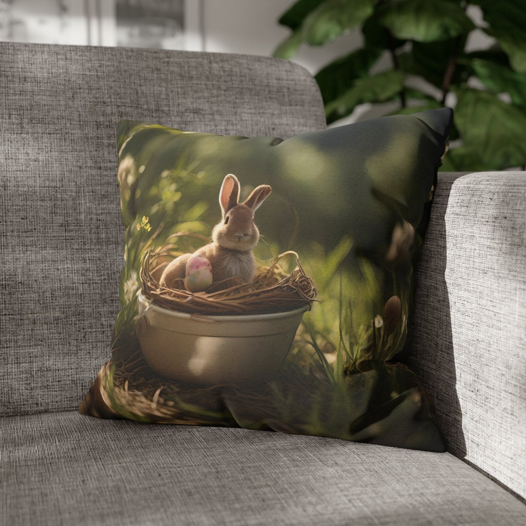 Easter Scene Throw Pillow Cover, Throw Pillow Case, Qty 1, (3) - Janlyn's Crafts