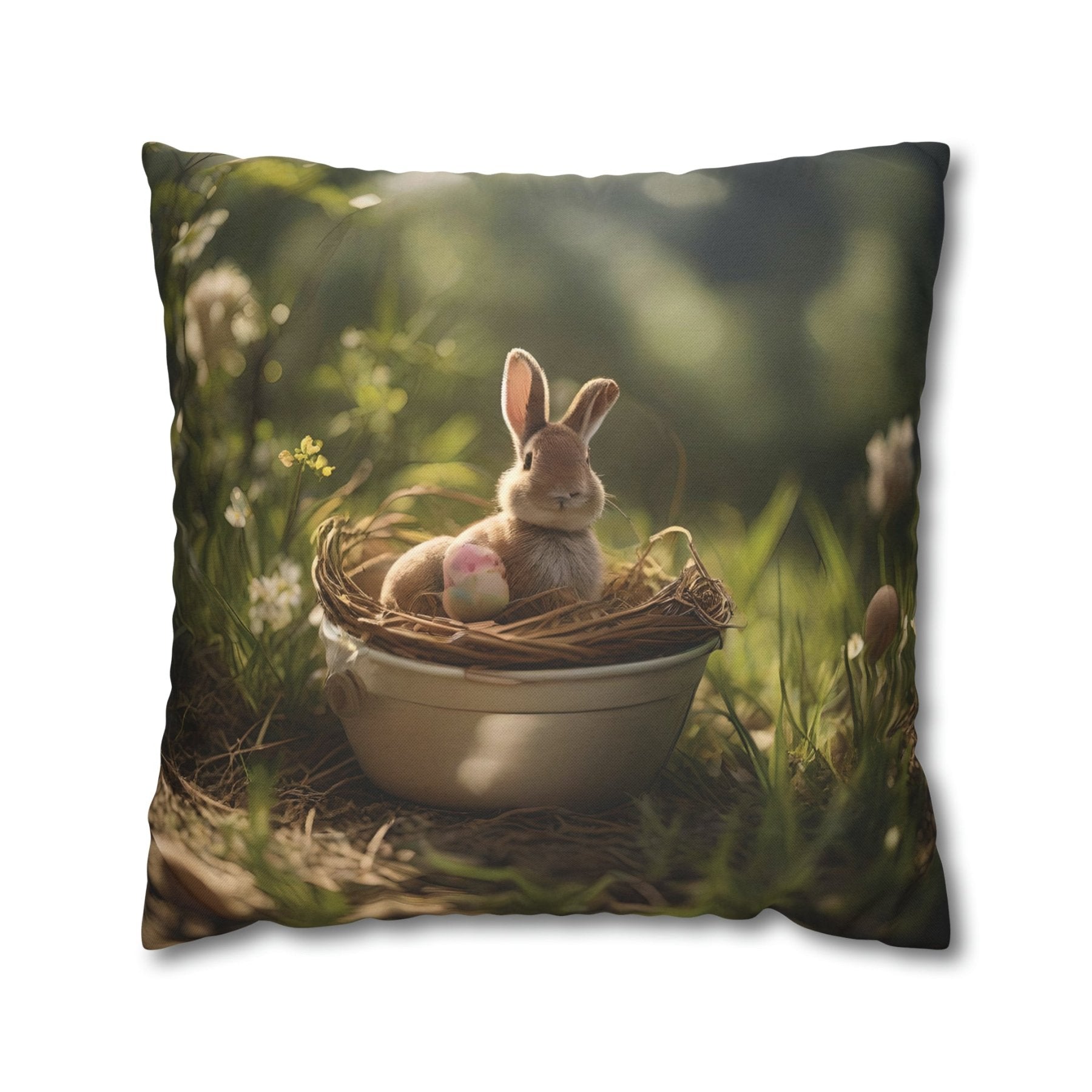 Easter Scene Throw Pillow Cover, Throw Pillow Case, Qty 1, (3) - Janlyn's Crafts