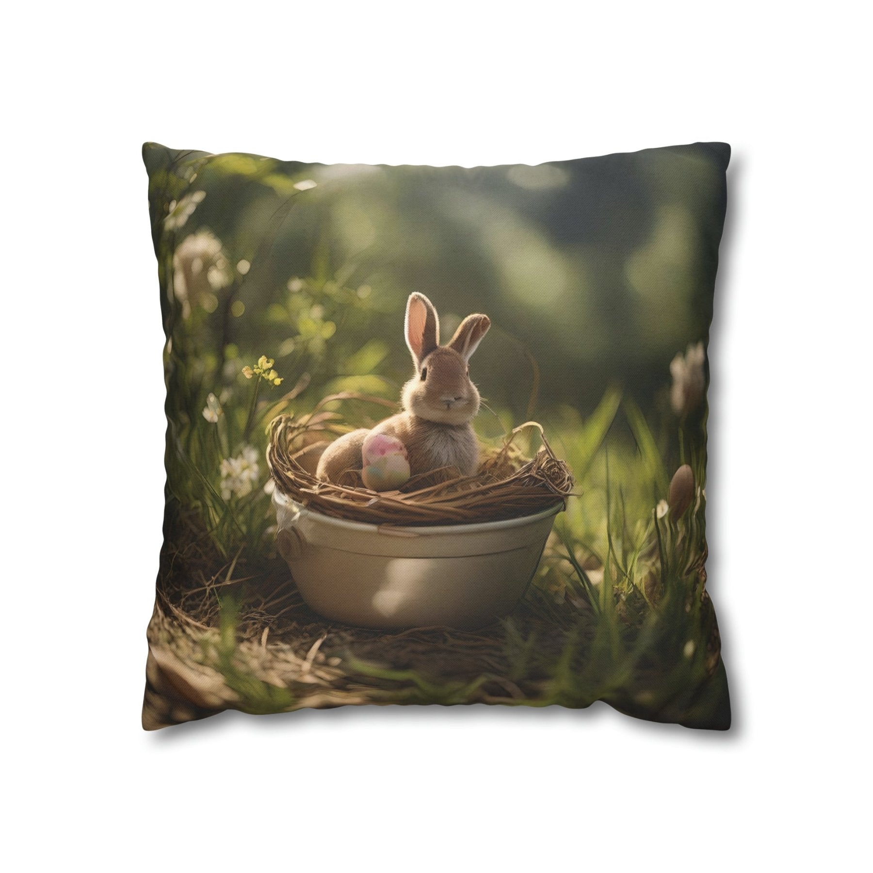 Easter Scene Throw Pillow Cover, Throw Pillow Case, Qty 1, (3) - Janlyn's Crafts