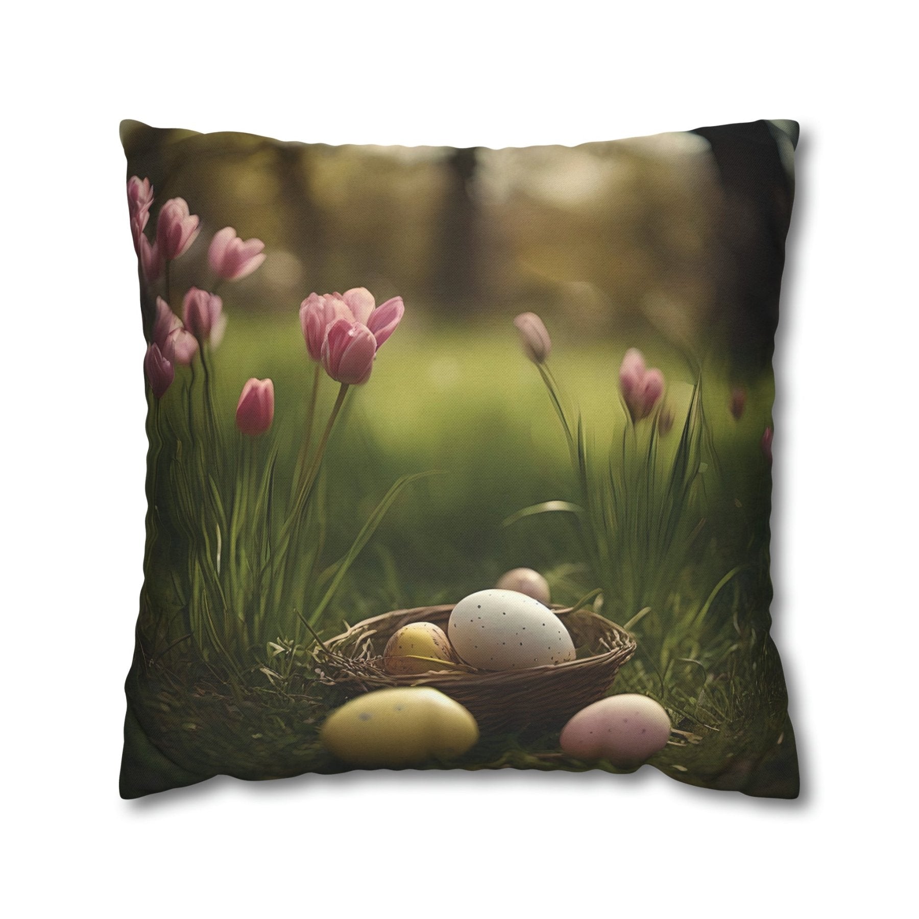 Easter Scene Throw Pillow Cover, Throw Pillow Case, Qty 1, (4) - Janlyn's Crafts