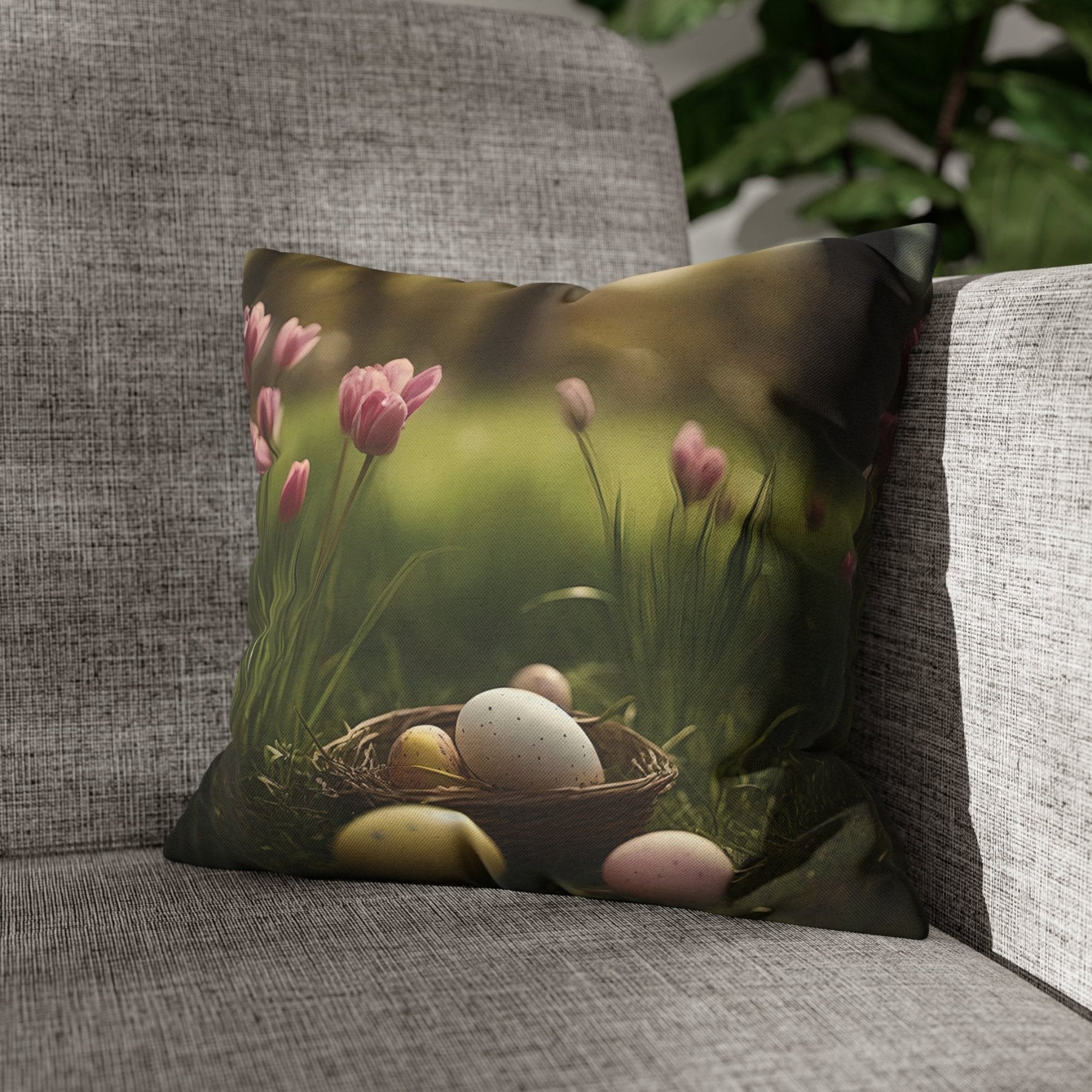 Easter Scene Throw Pillow Cover, Throw Pillow Case, Qty 1, (4) - Janlyn's Crafts