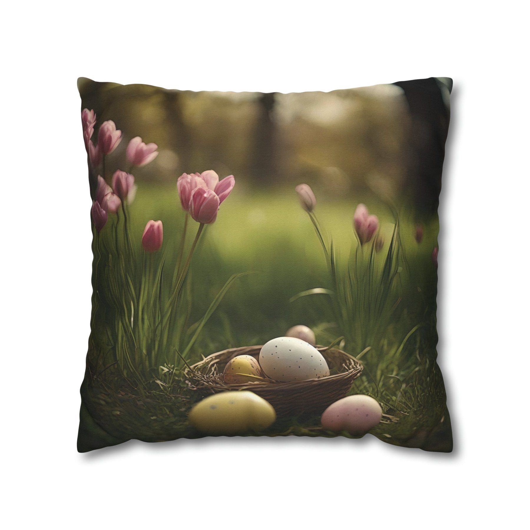 Easter Scene Throw Pillow Cover, Throw Pillow Case, Qty 1, (4) - Janlyn's Crafts