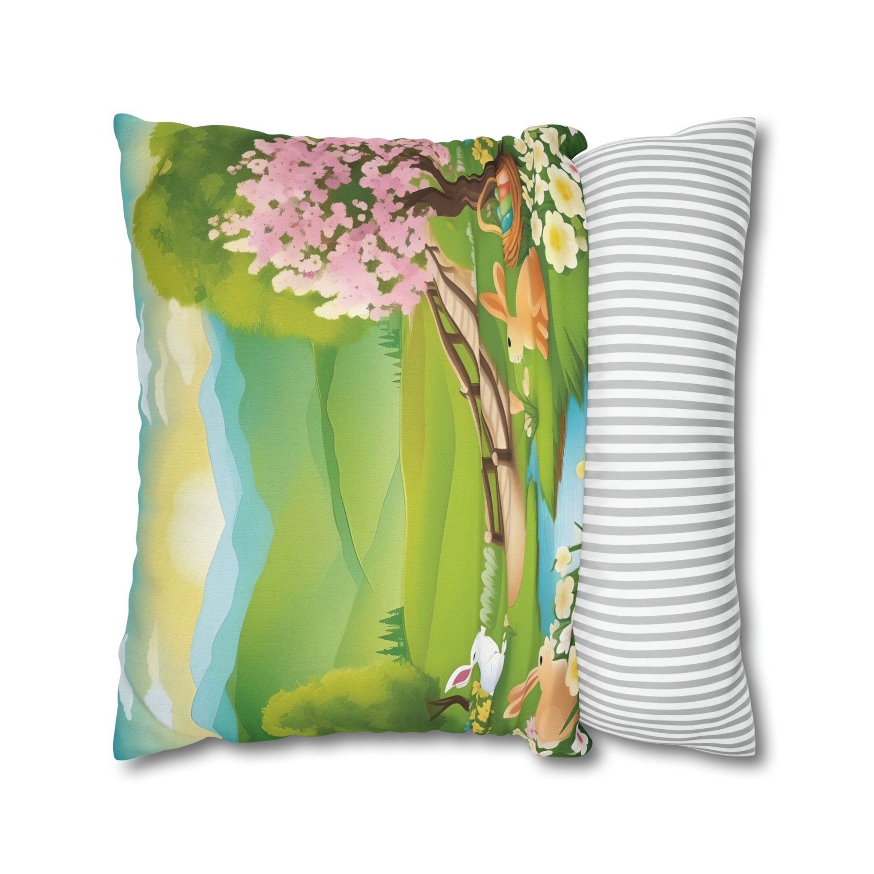 Easter Scene Throw Pillow Cover, Throw Pillow Case, Qty 1, (6) - Janlyn's Crafts