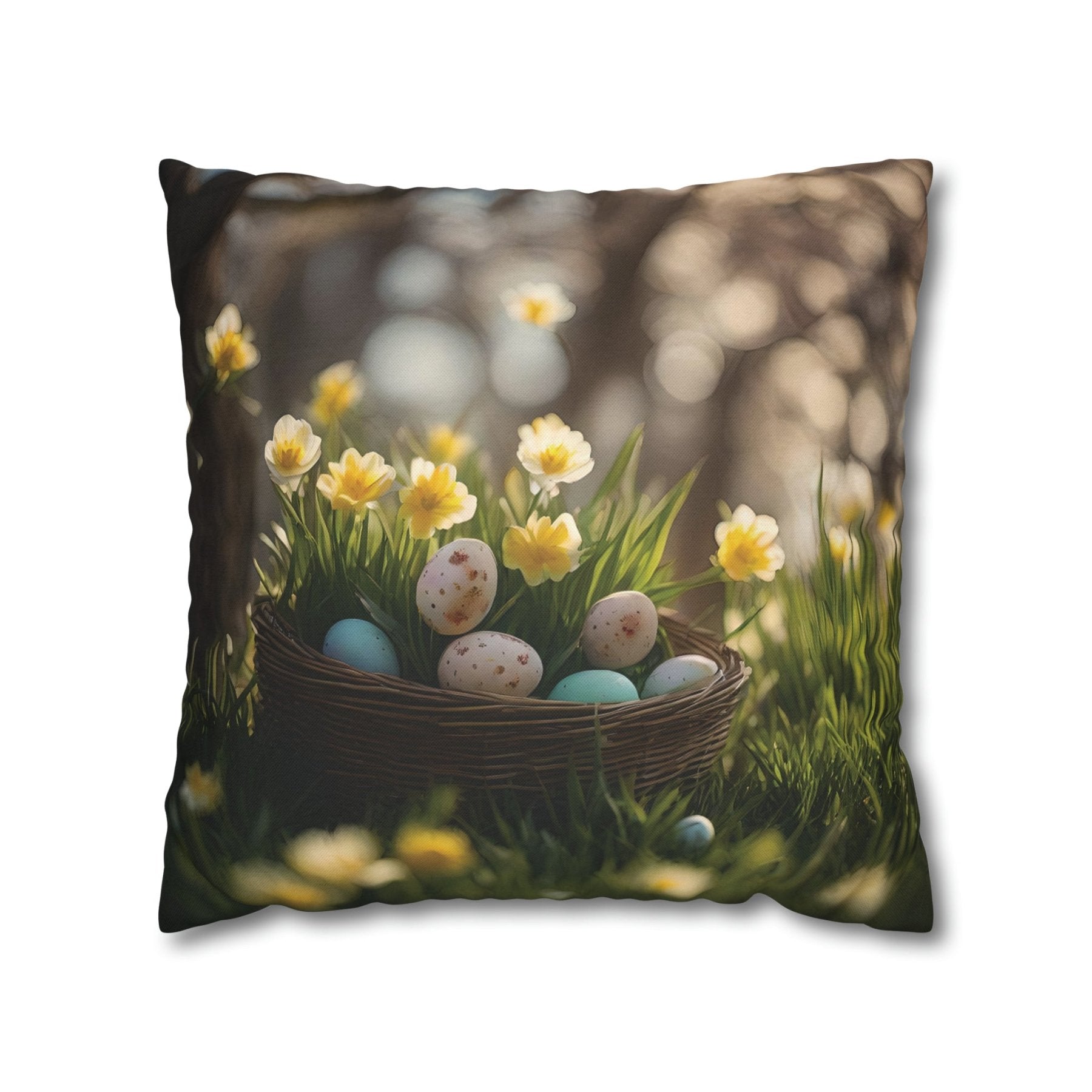 Easter Scene Throw Pillow Cover, Throw Pillow Case, Qty 1, (7) - Janlyn's Crafts