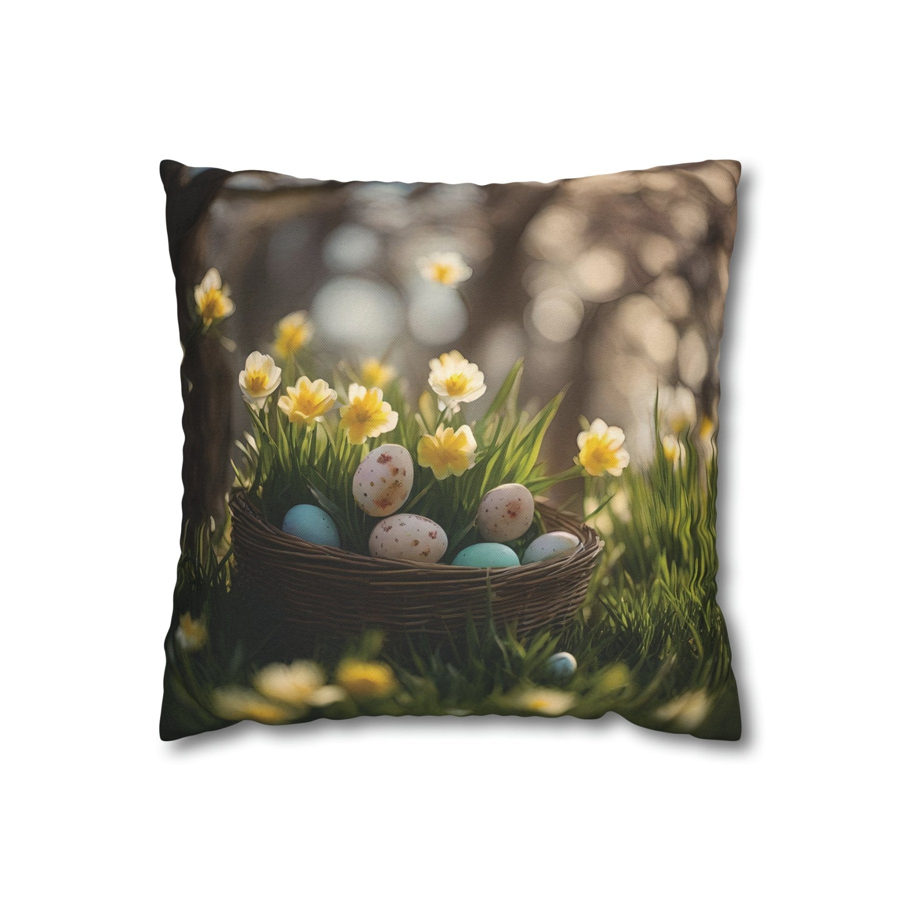 Easter Scene Throw Pillow Cover, Throw Pillow Case, Qty 1, (7) - Janlyn's Crafts