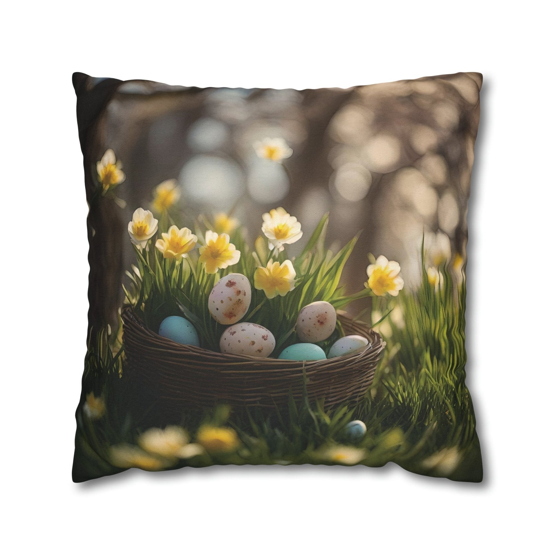 Easter Scene Throw Pillow Cover, Throw Pillow Case, Qty 1, (7) - Janlyn's Crafts