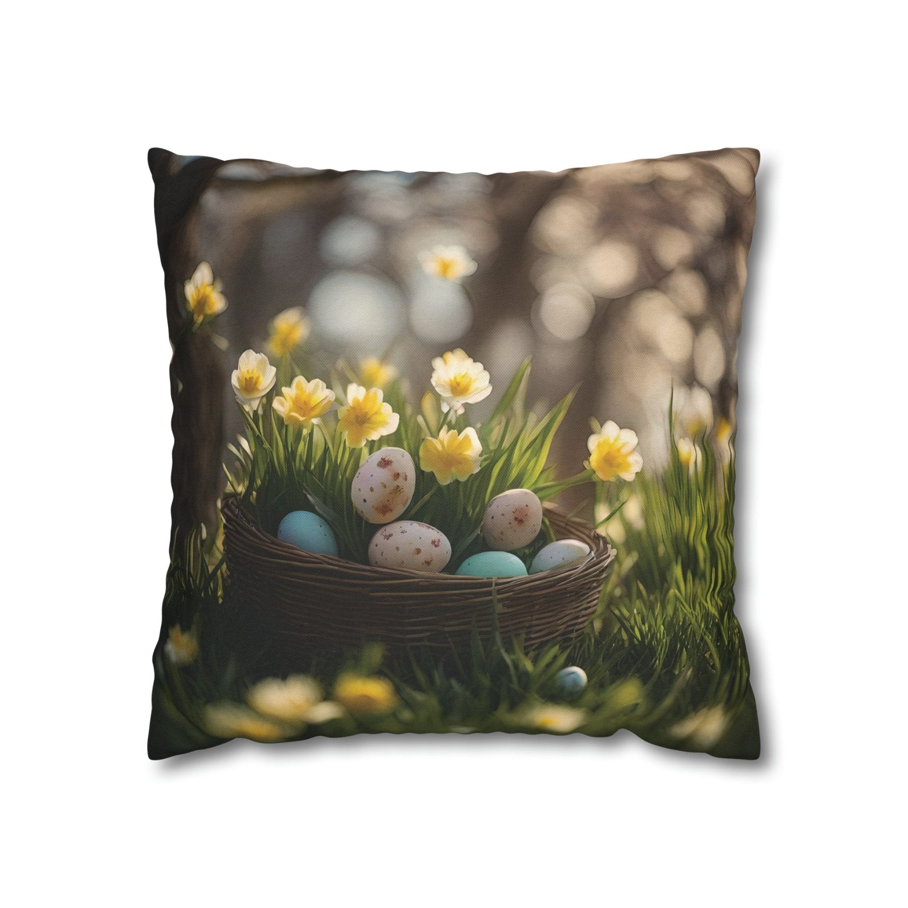 Easter Scene Throw Pillow Cover, Throw Pillow Case, Qty 1, (7) - Janlyn's Crafts