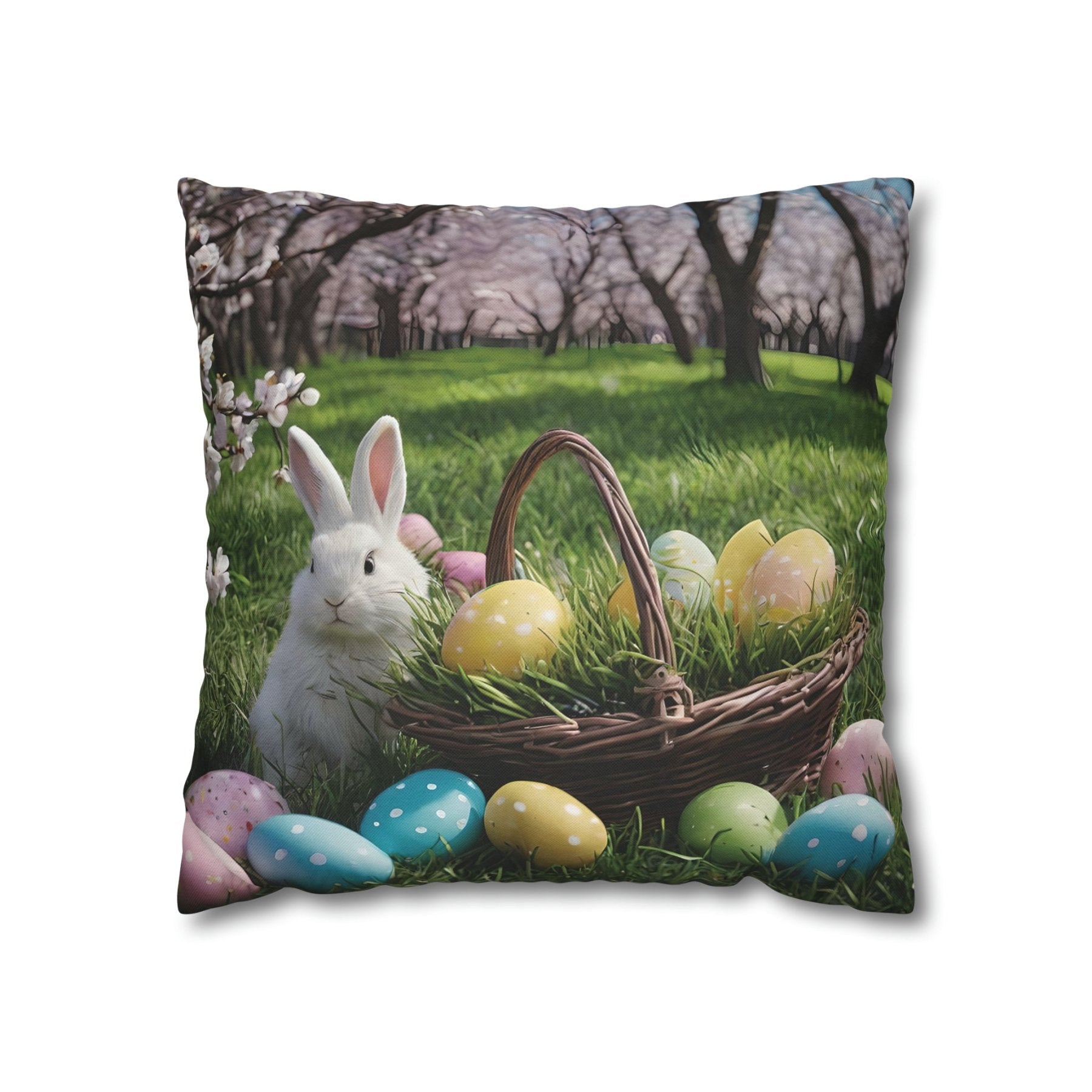 Easter Scene Throw Pillow Cover, Throw Pillow Case, Qty 1, (8) - Janlyn's Crafts