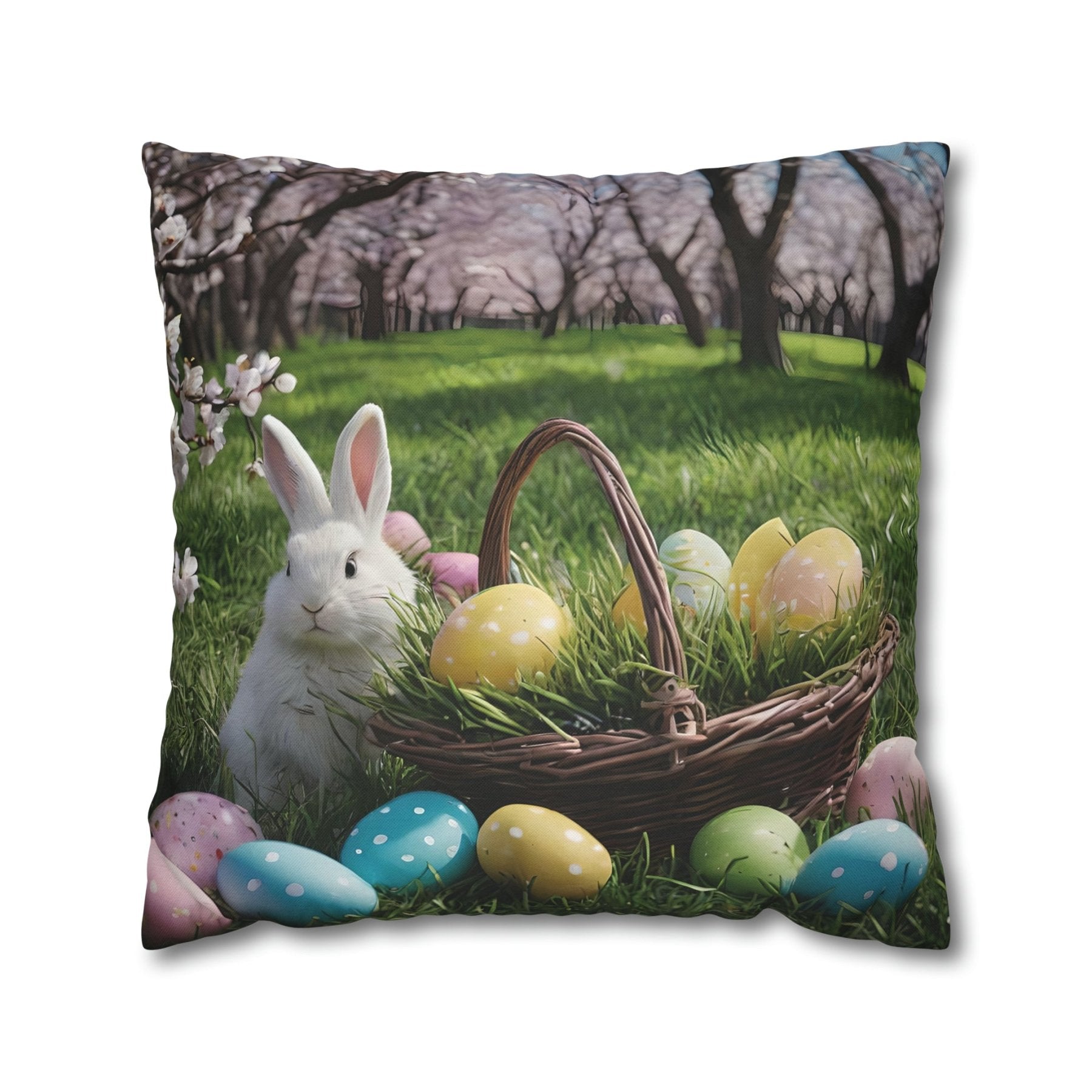 Easter Scene Throw Pillow Cover, Throw Pillow Case, Qty 1, (8) - Janlyn's Crafts