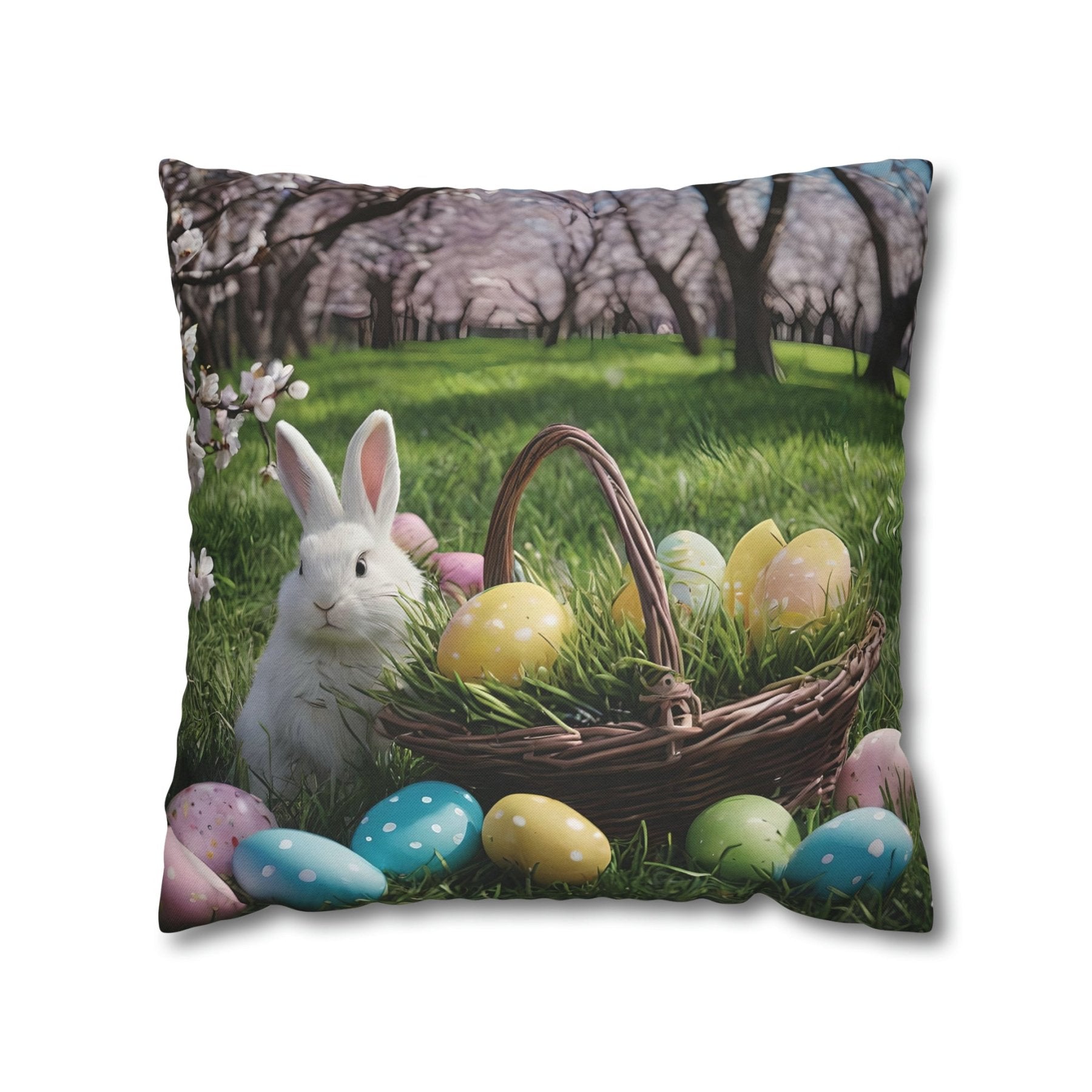 Easter Scene Throw Pillow Cover, Throw Pillow Case, Qty 1, (8) - Janlyn's Crafts