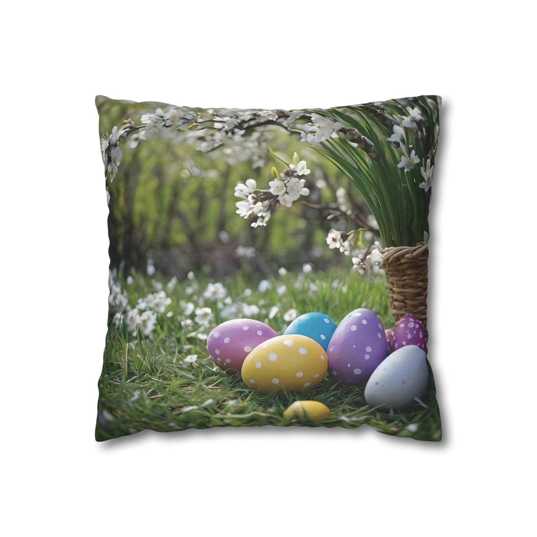 Easter Scene Throw Pillow Cover, Throw Pillow Case, Qty 1, (9) - Janlyn's Crafts