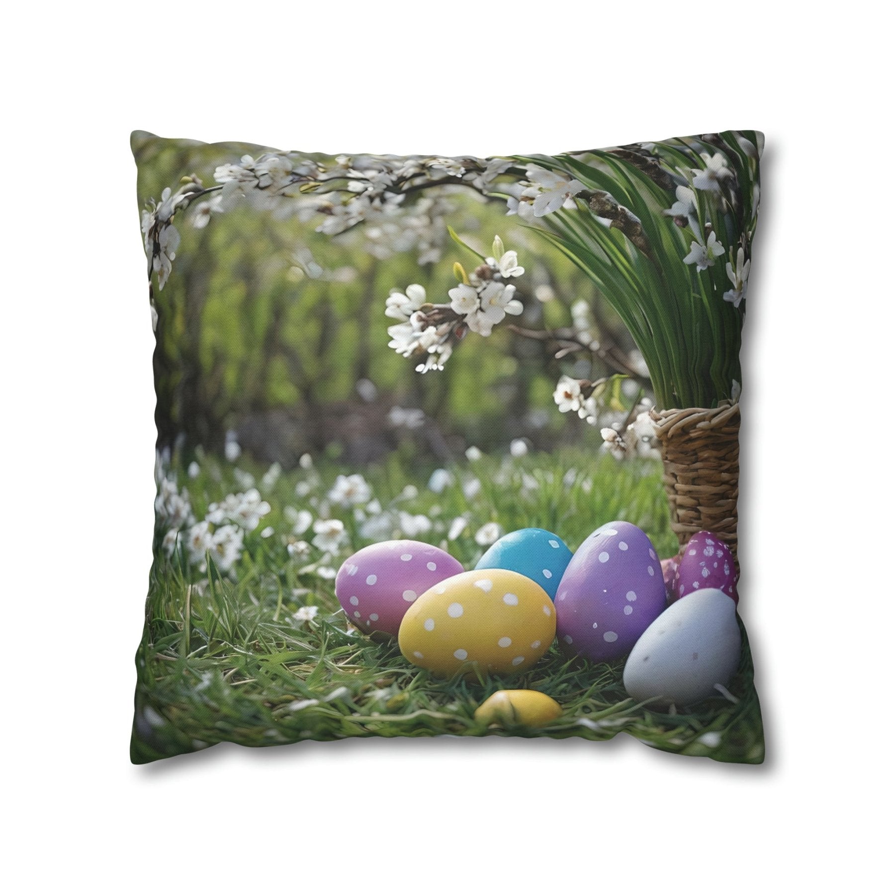 Easter Scene Throw Pillow Cover, Throw Pillow Case, Qty 1, (9) - Janlyn's Crafts