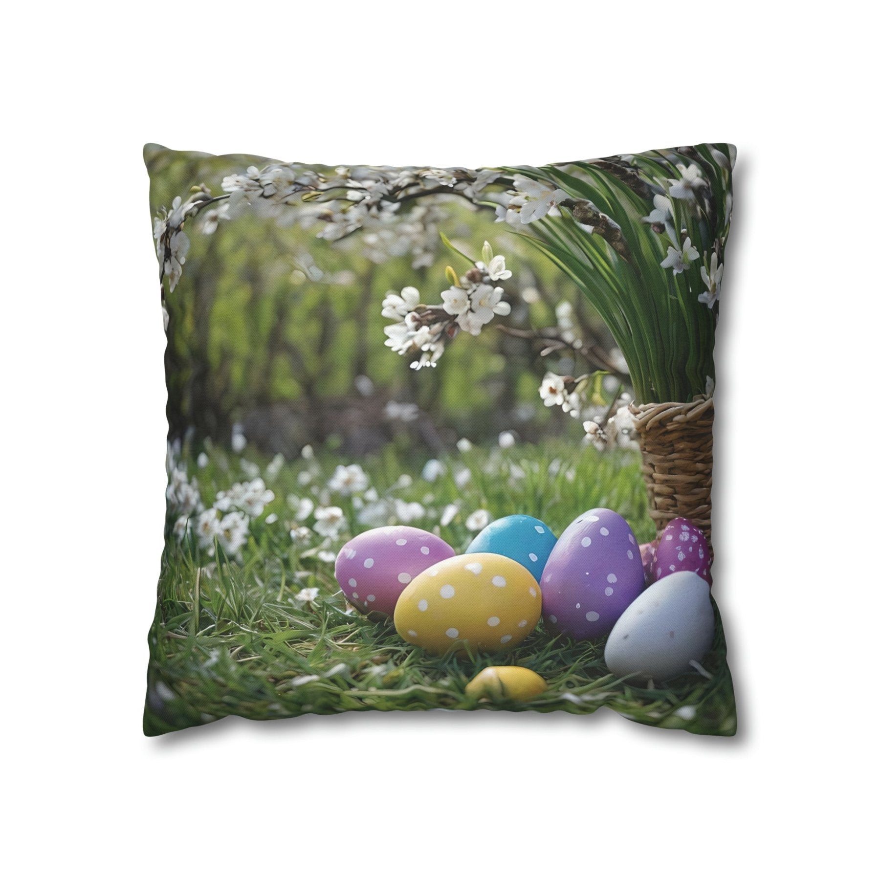 Easter Scene Throw Pillow Cover, Throw Pillow Case, Qty 1, (9) - Janlyn's Crafts