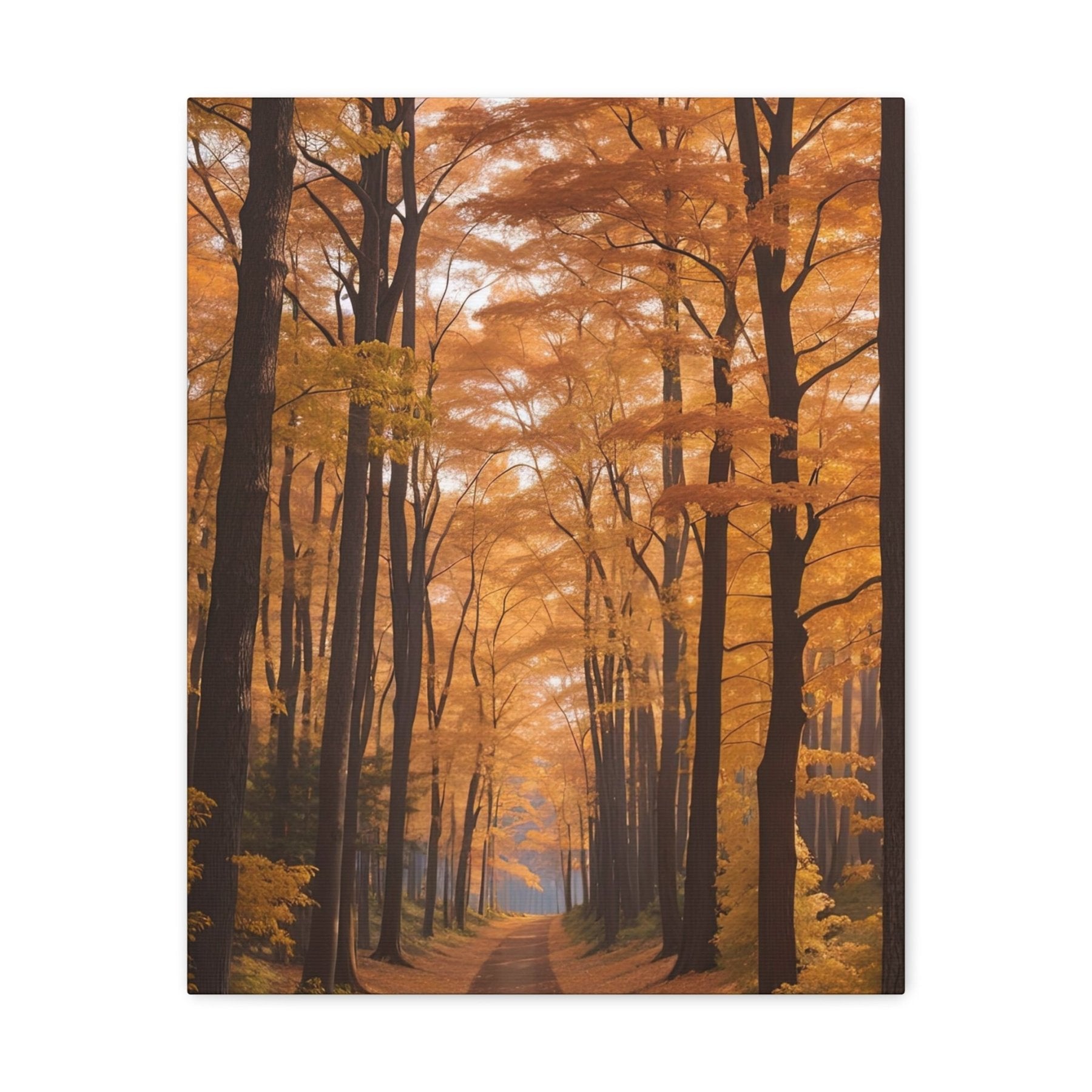 Canvas print of Forest scene in the season of Fall Autumn | Janlyn's Crafts