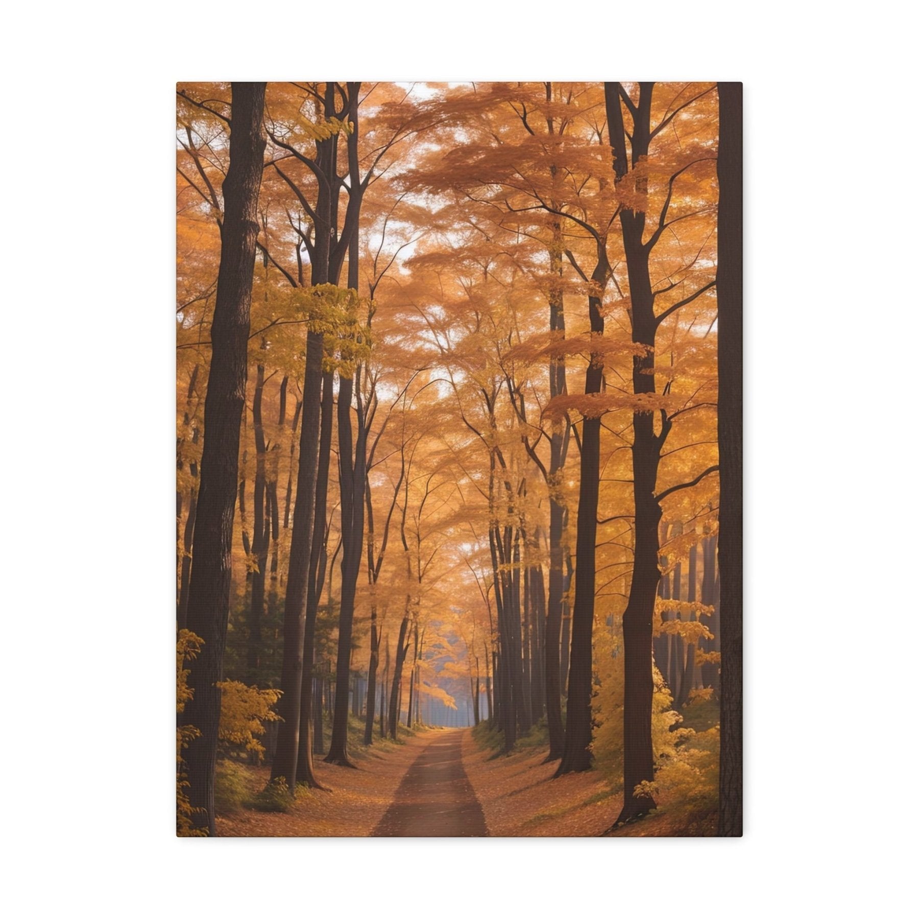 Canvas print of Forest scene in the season of Fall Autumn | Janlyn's Crafts