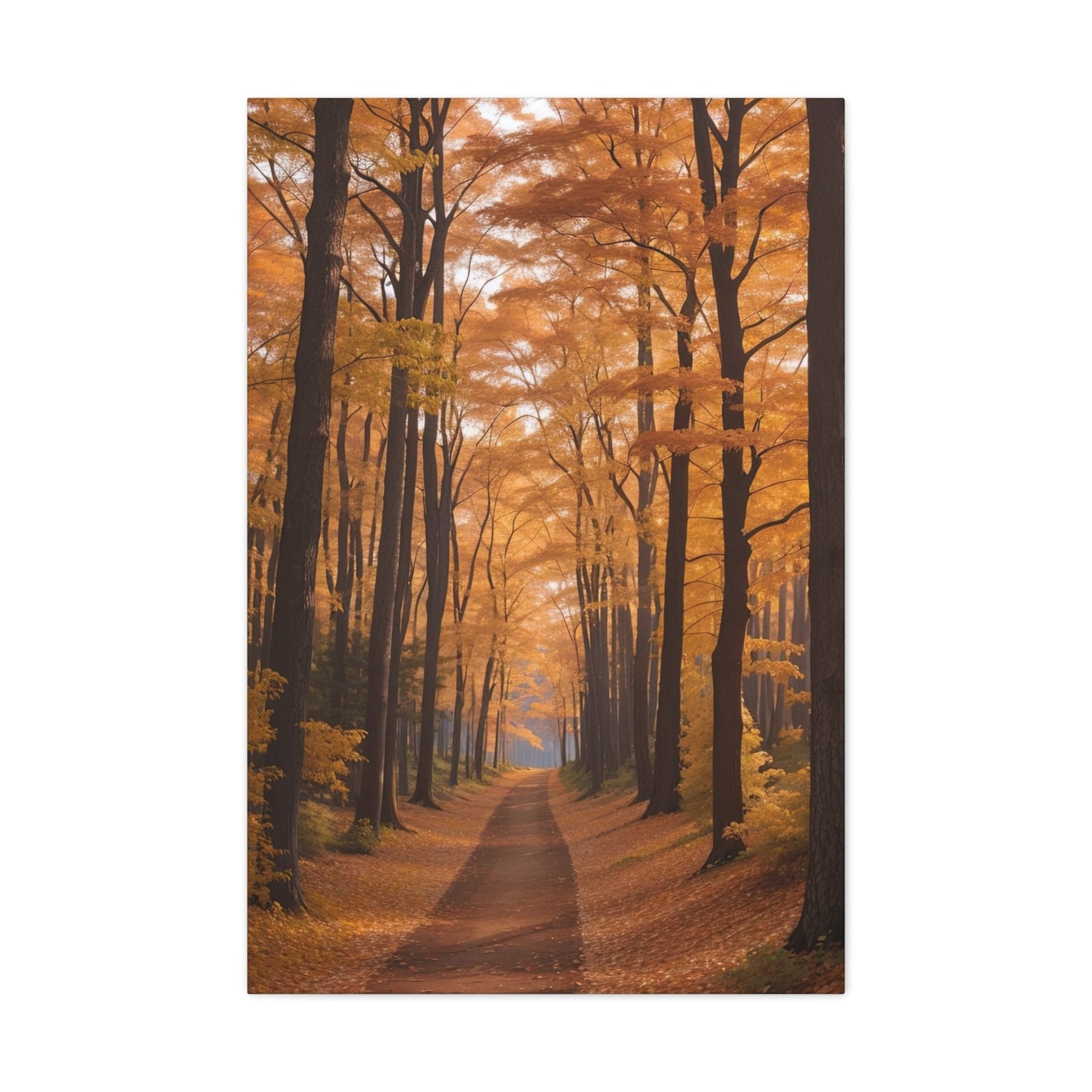 Canvas print of Forest scene in the season of Fall Autumn | Janlyn's Crafts