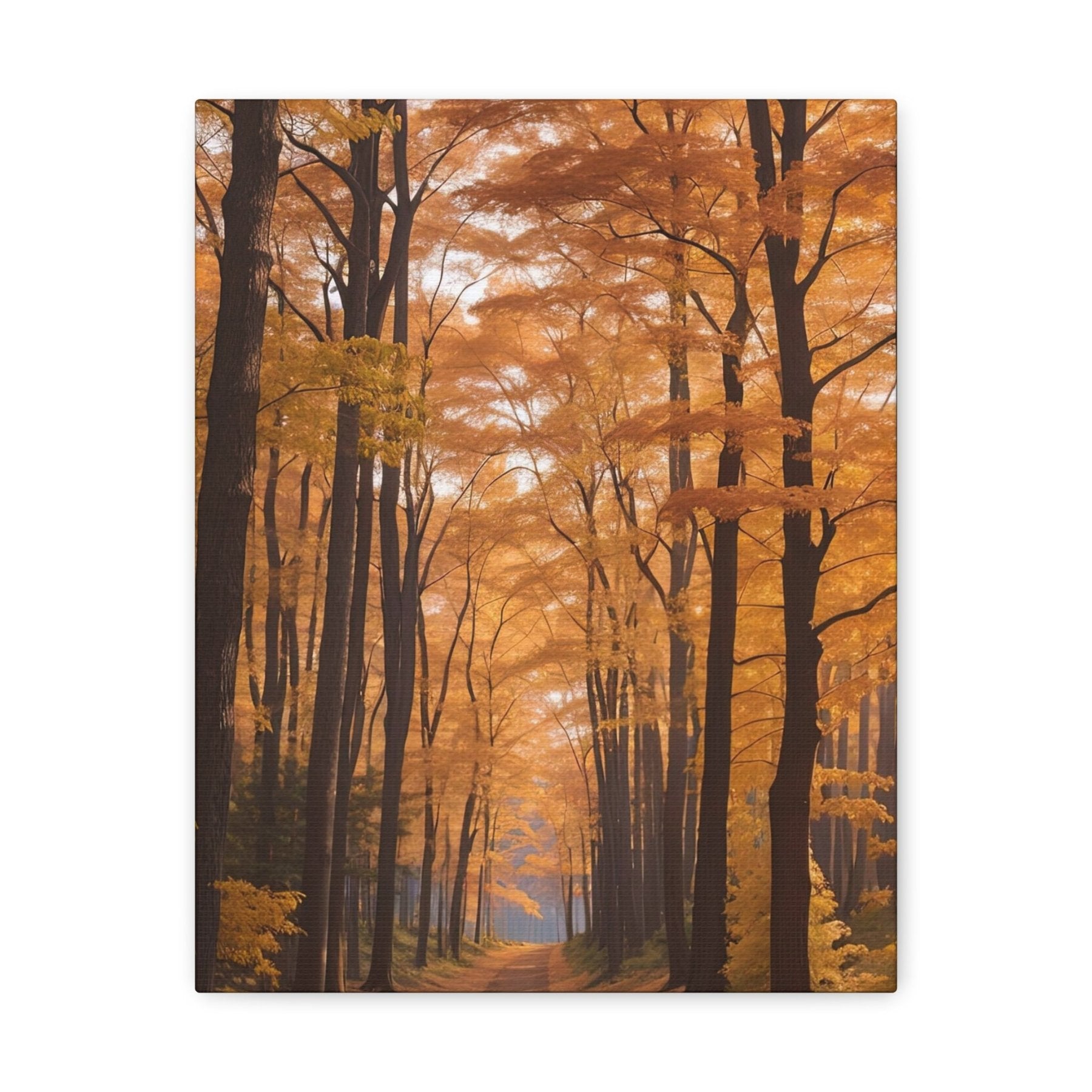 Canvas print of Forest scene in the season of Fall Autumn | Janlyn's Crafts