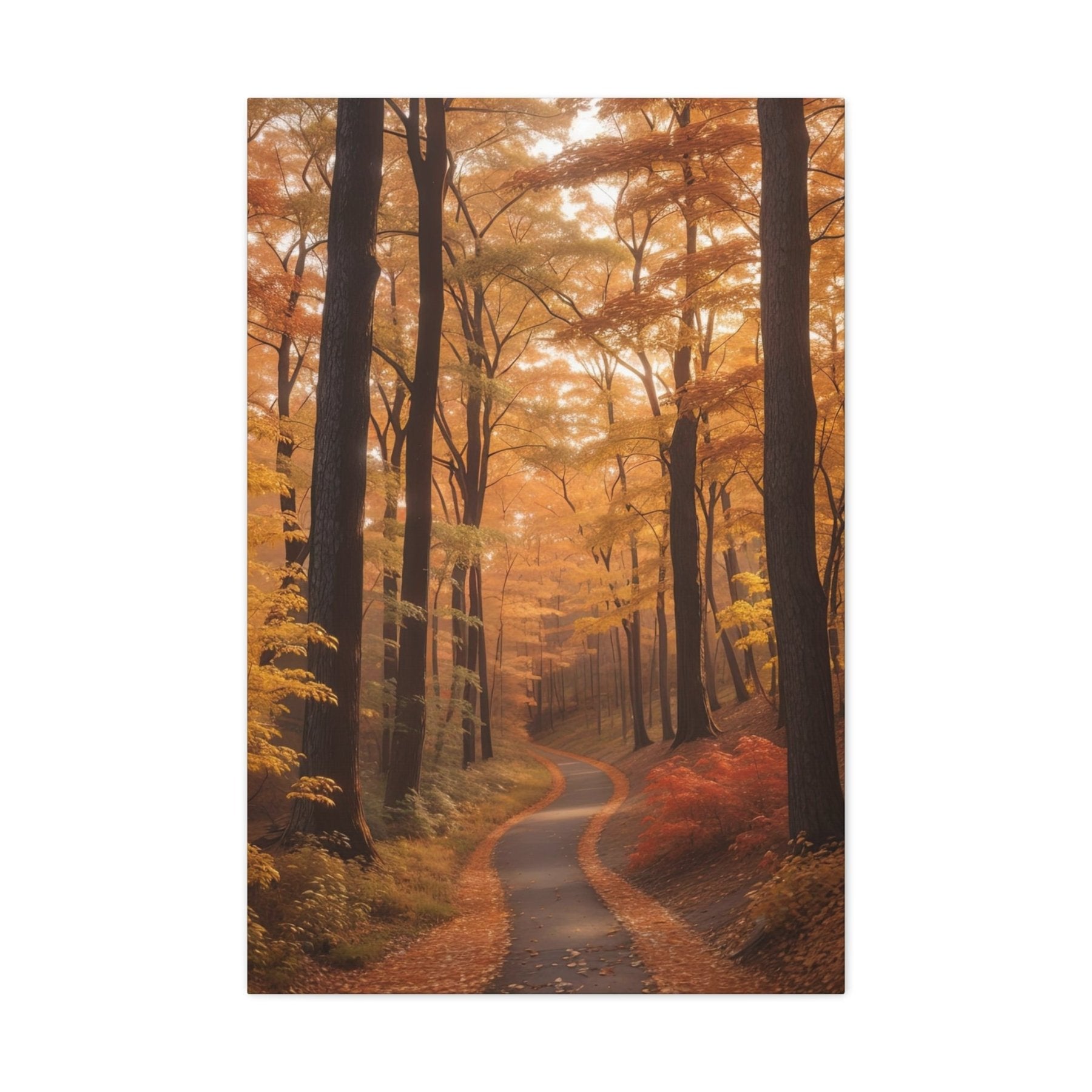 Canvas print of Forest scene in the season of Fall Autumn | Janlyn's Crafts