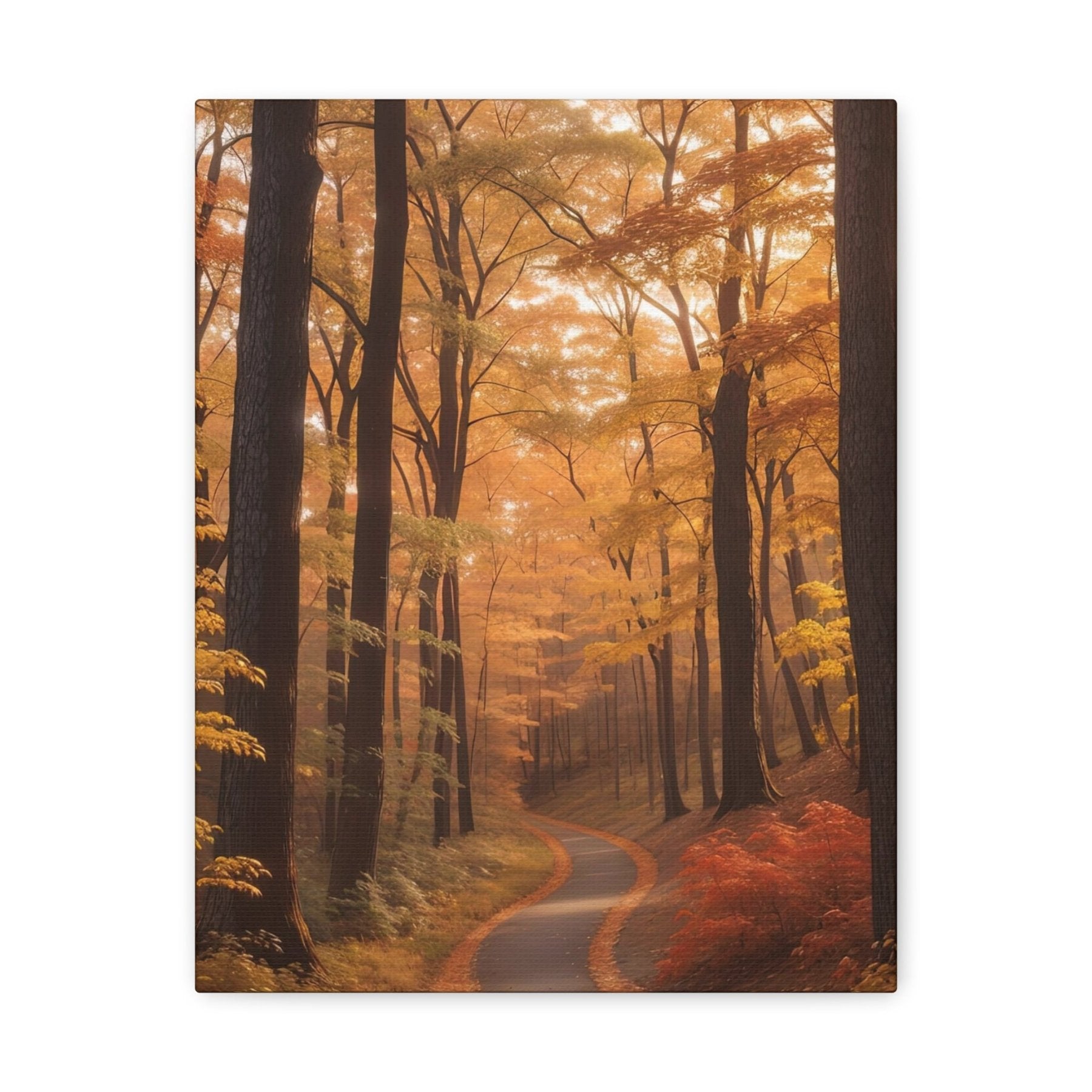 Canvas print of Forest scene in the season of Fall Autumn | Janlyn's Crafts