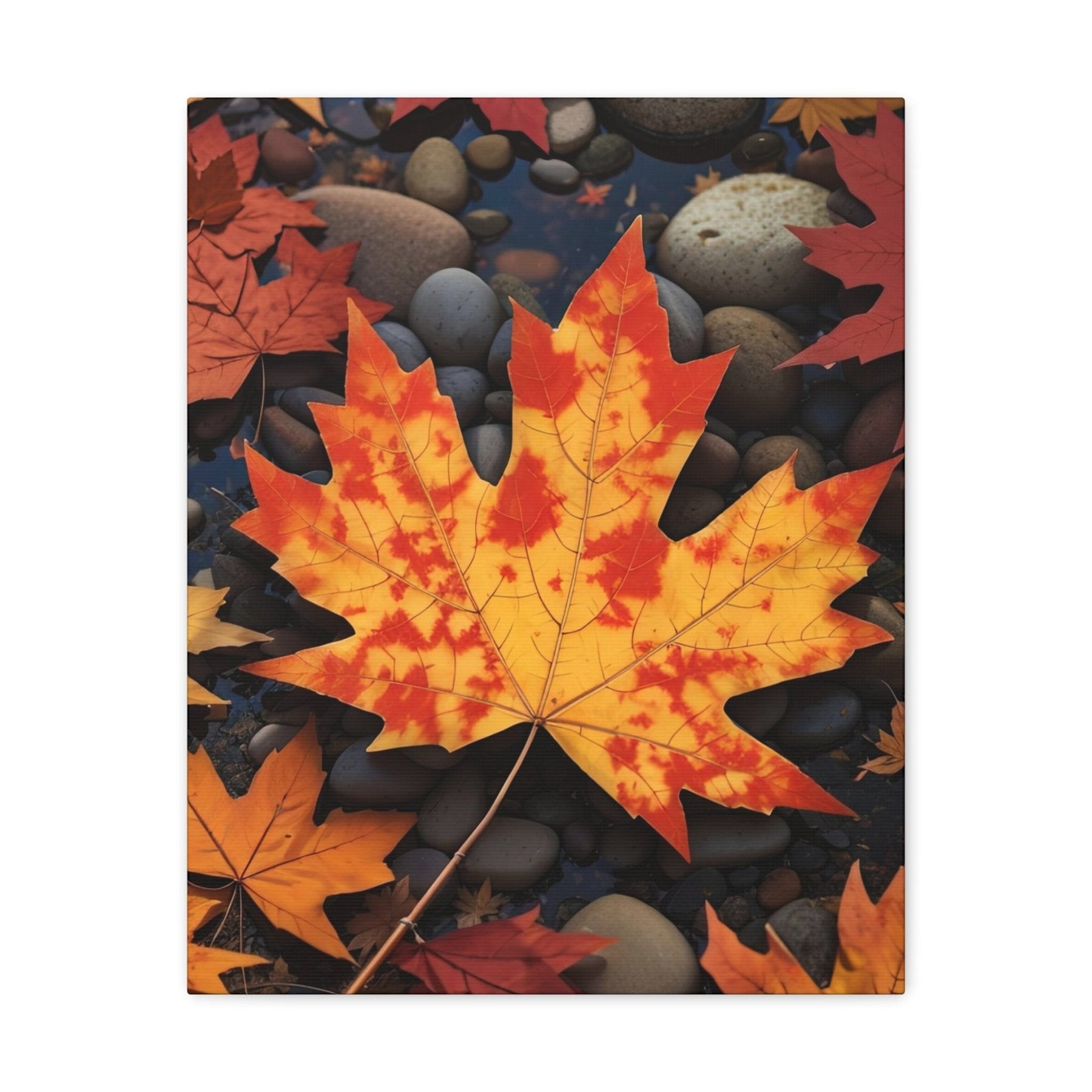 Canvas print of Forest scene in the season of Fall Autumn | Janlyn's Crafts