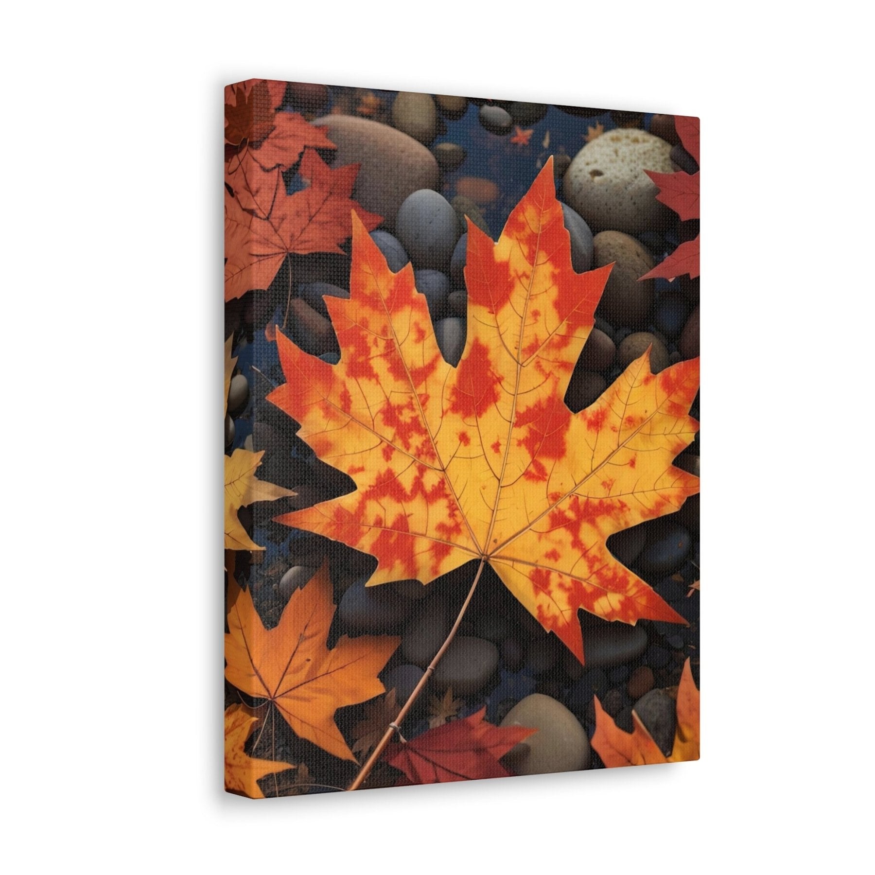 Canvas print of Forest scene in the season of Fall Autumn side view | Janlyn's Crafts