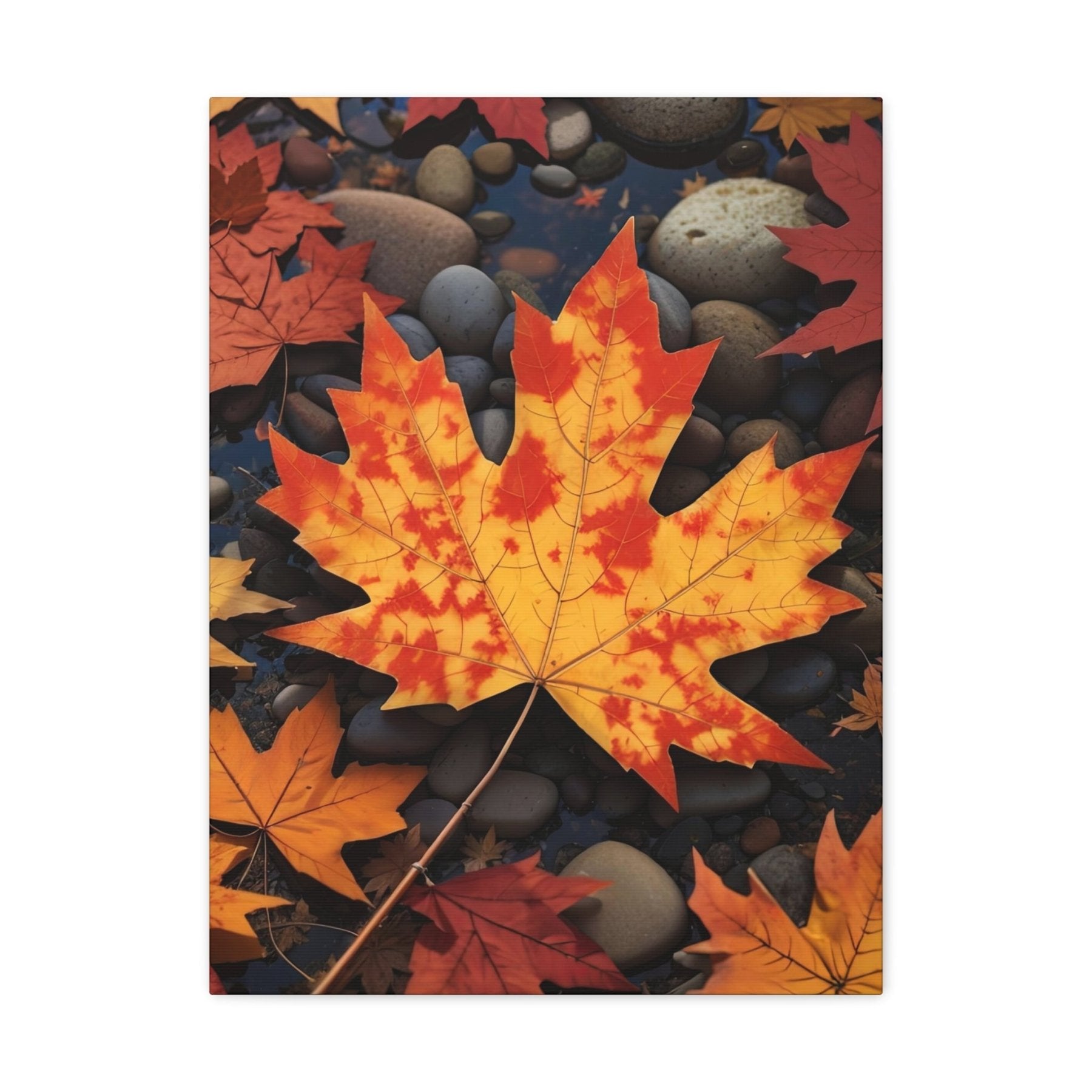 Canvas print of Forest scene in the season of Fall Autumn | Janlyn's Crafts