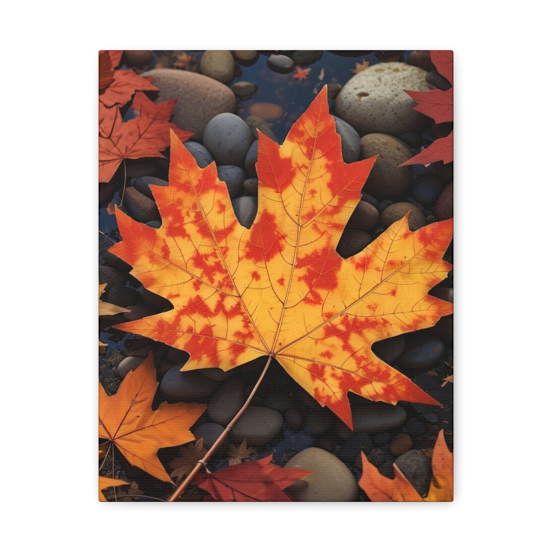 Canvas print of Forest scene in the season of Fall Autumn | Janlyn's Crafts