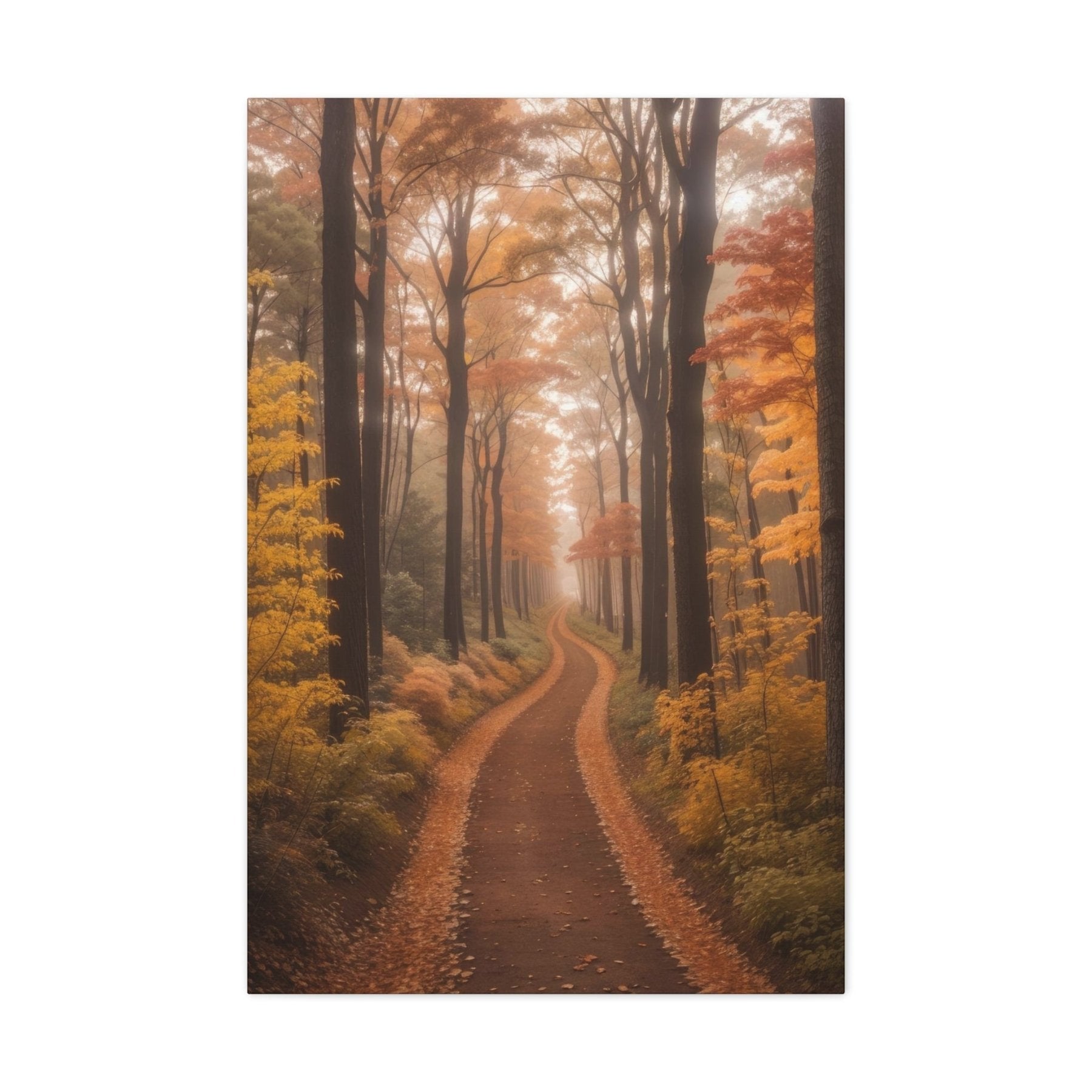 Canvas print of Forest scene in the season of Fall Autumn | Janlyn's Crafts