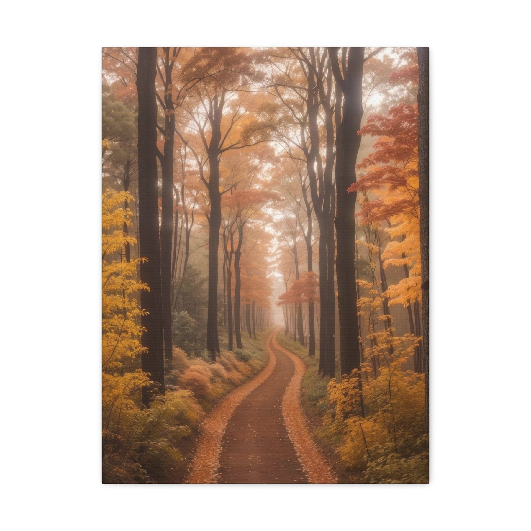 Canvas print of Forest scene in the season of Fall Autumn | Janlyn's Crafts