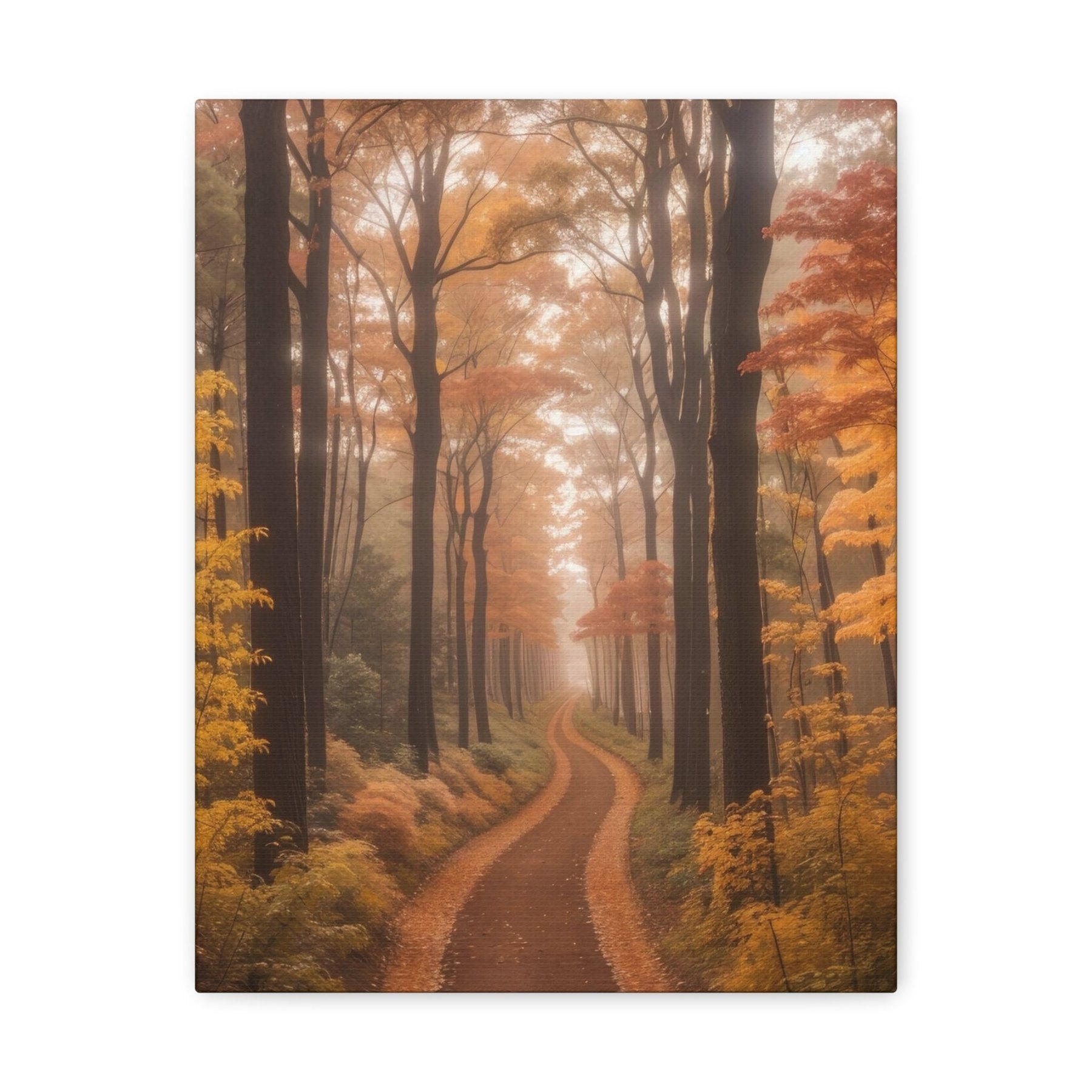 Canvas print of Forest scene in the season of Fall Autumn | Janlyn's Crafts