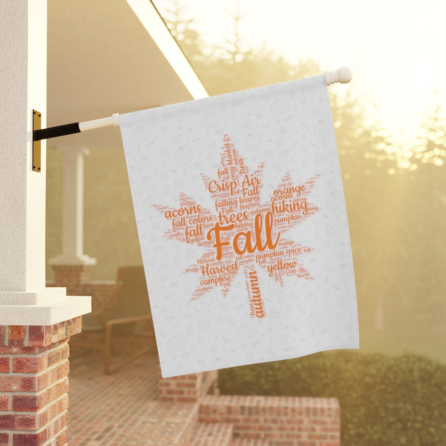 Fall Leaves Garden Flag & Fall Leaves House Flag, (2.1) - Janlyn's Crafts