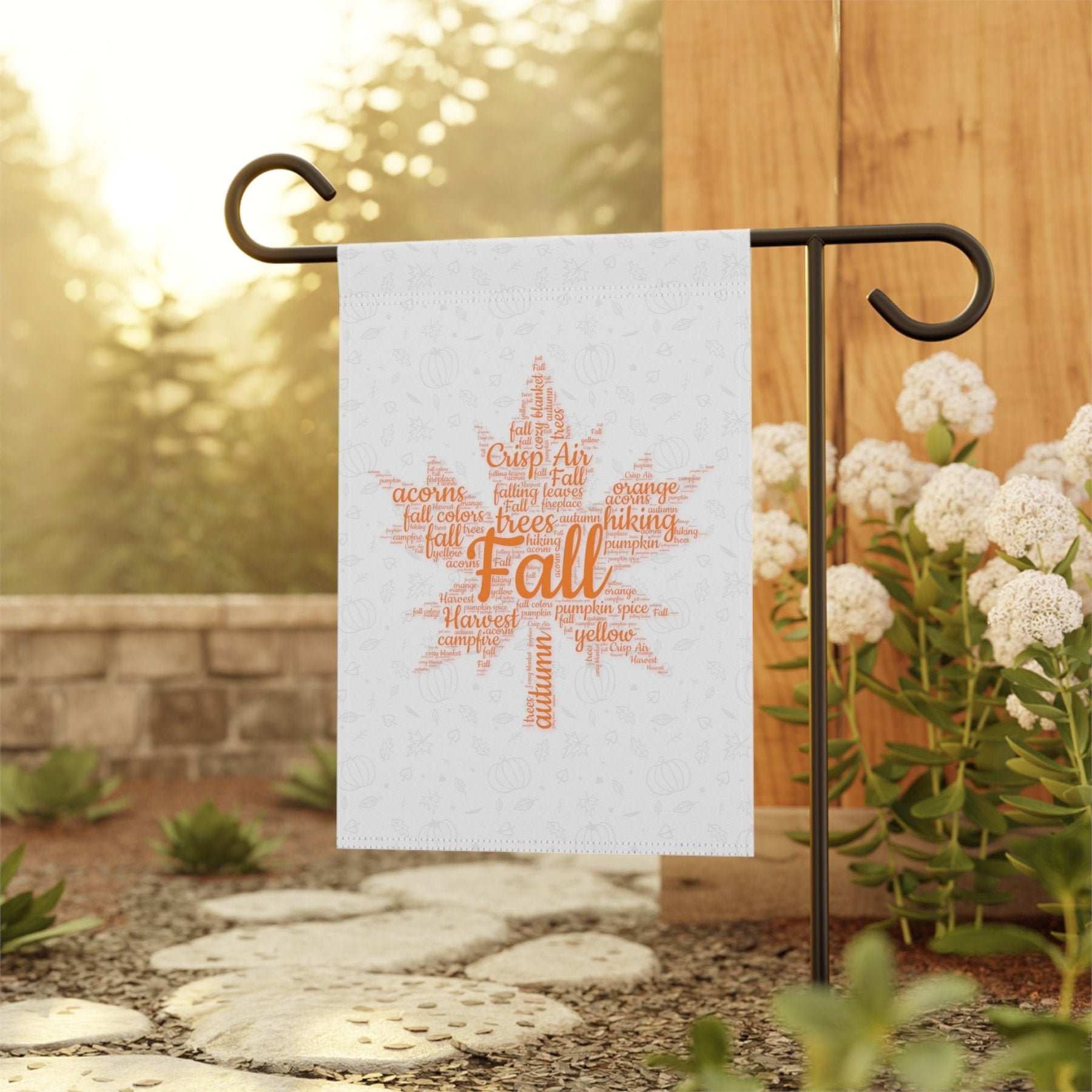 Fall Leaves Garden Flag & Fall Leaves House Flag, (2.1) - Janlyn's Crafts